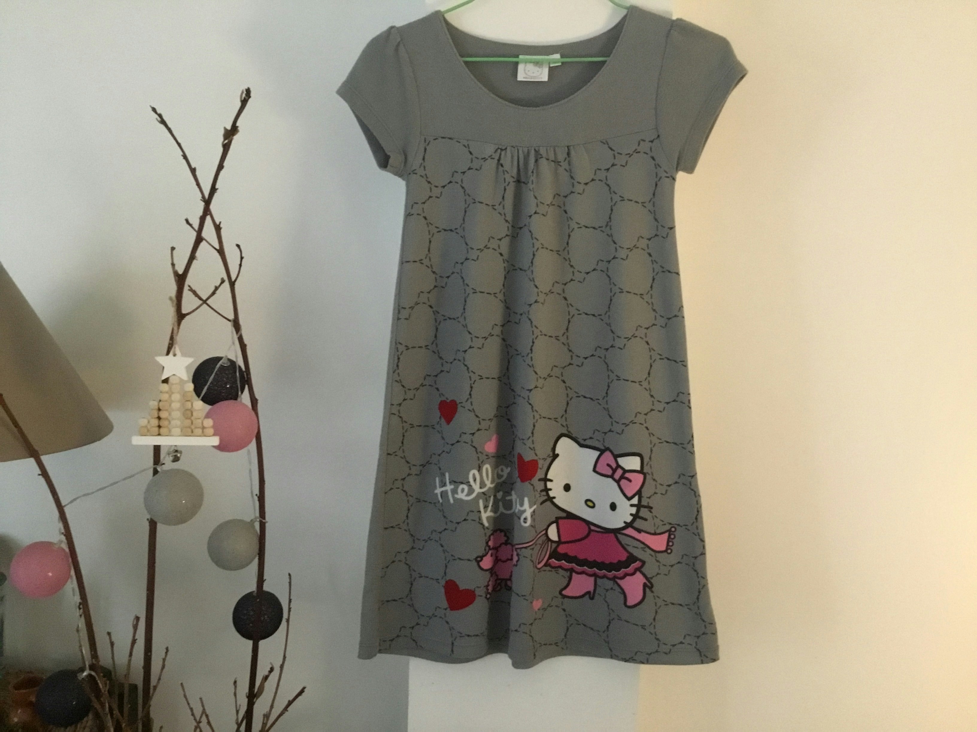 Robe grise 10 ans Hello Kitty