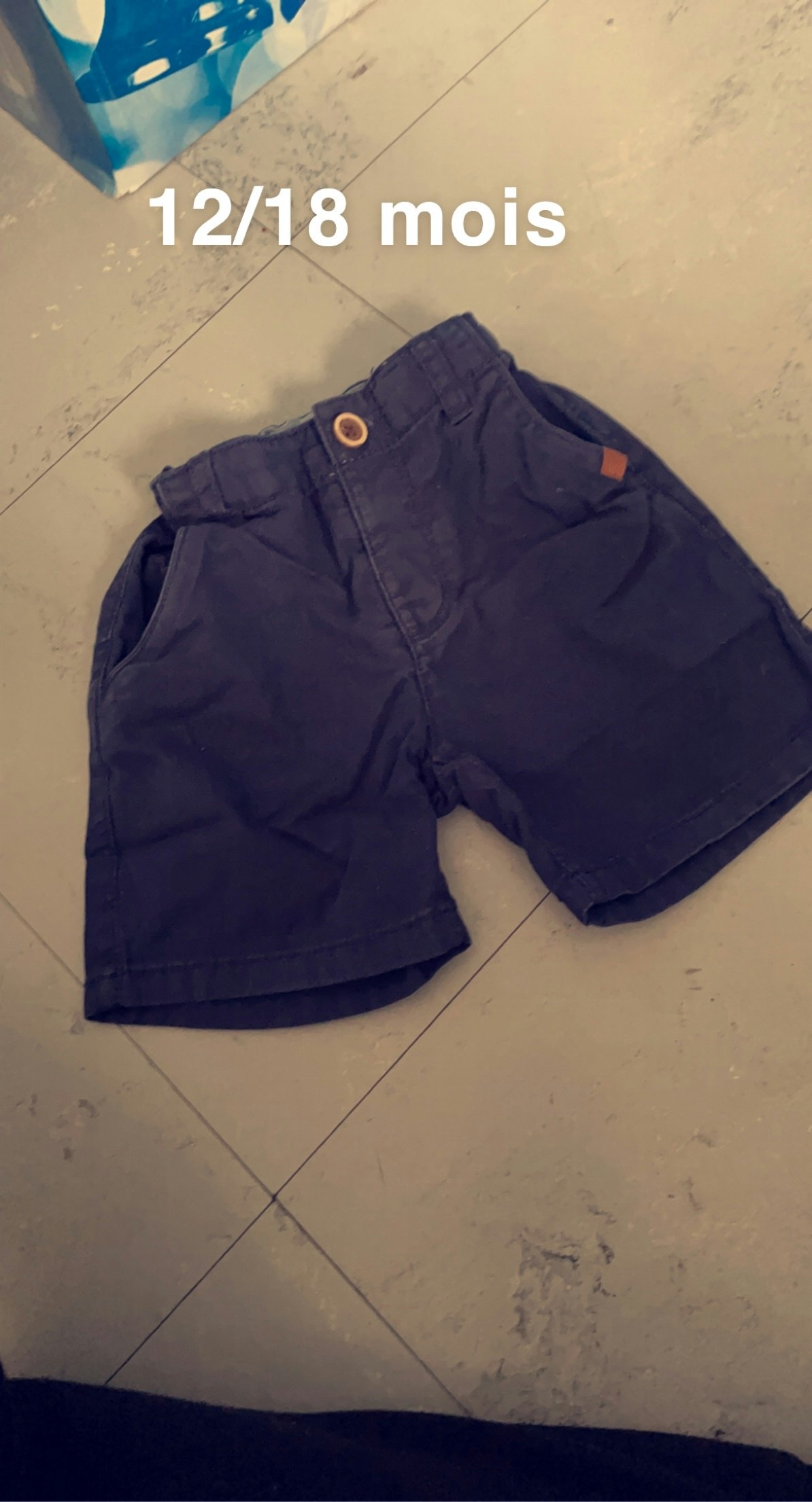 Short bébé garçon