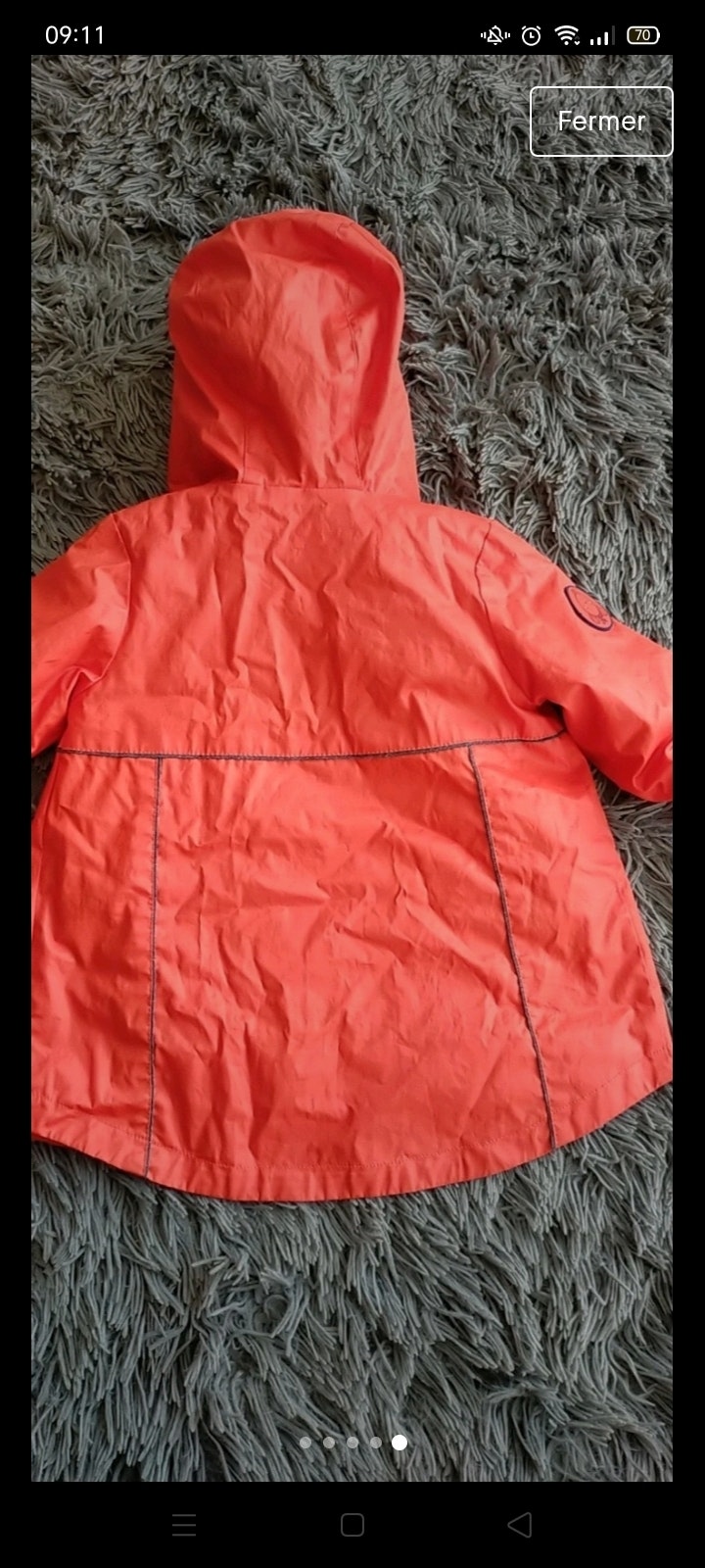 Veste imperméable 2en1 fille 12mois - photo numéro 4