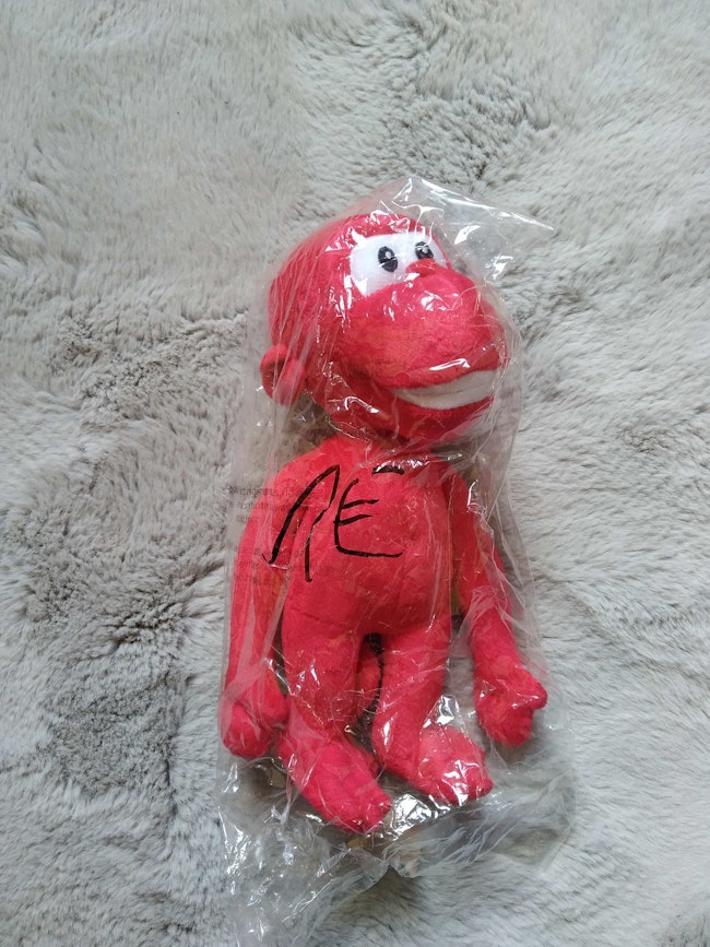 Peluche Singe Rouge Beebs Achat Vente Bebe Enfant