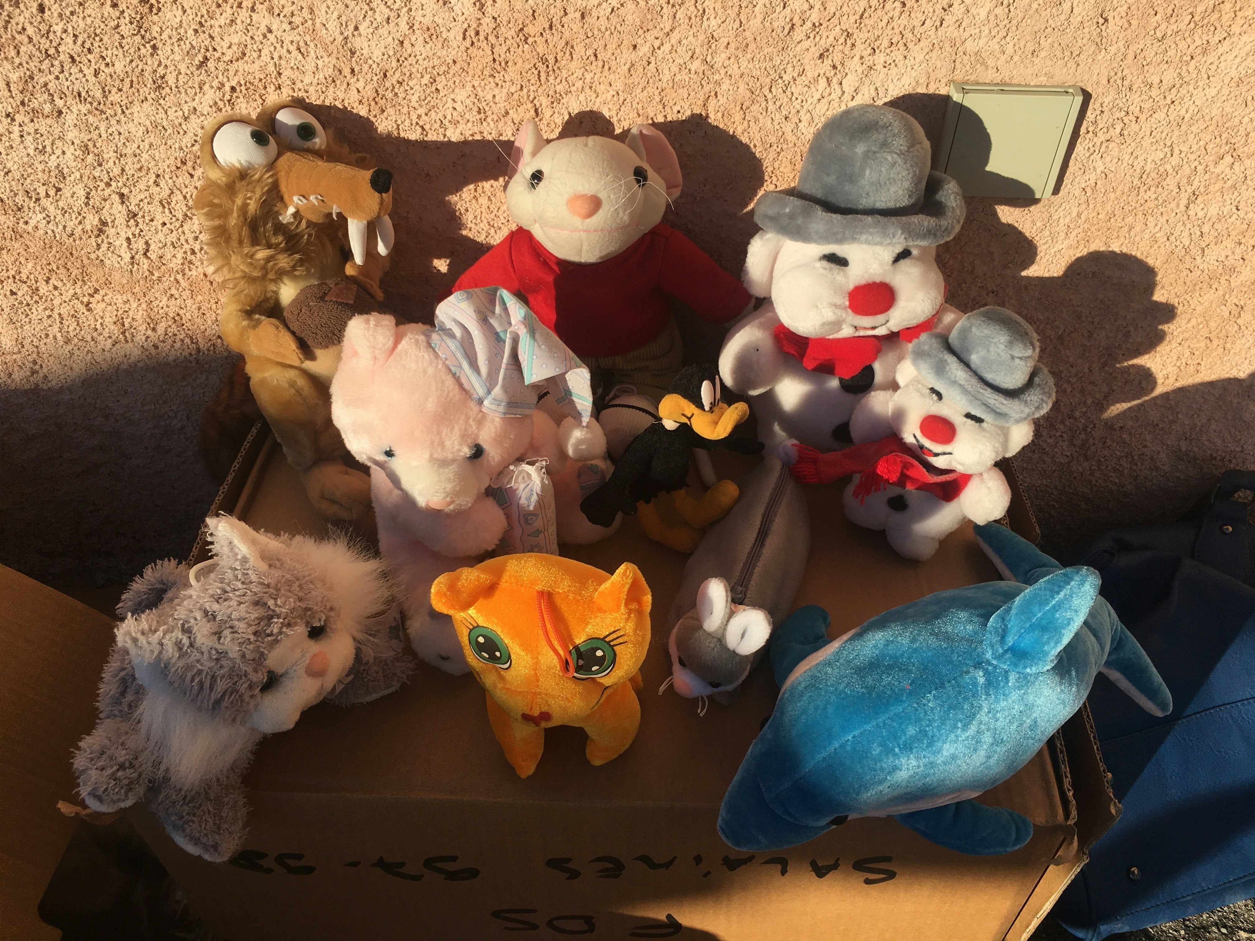 Lot de 10 peluches enfants