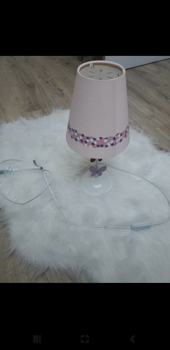 Lampe de chevet papillon vert baudet