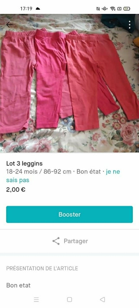 Lot 5 leggins - photo numéro 3