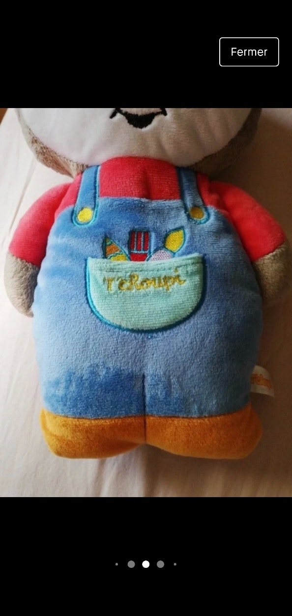 Peluche tchoupi 25 cm - photo numéro 4