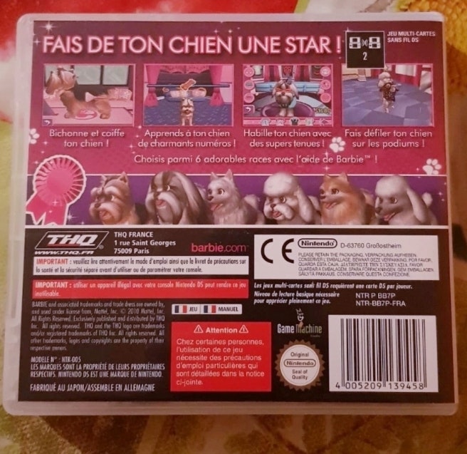 Jeu Nintendo DS "Barbie et le salon de beauté des chiens" - photo numéro 2