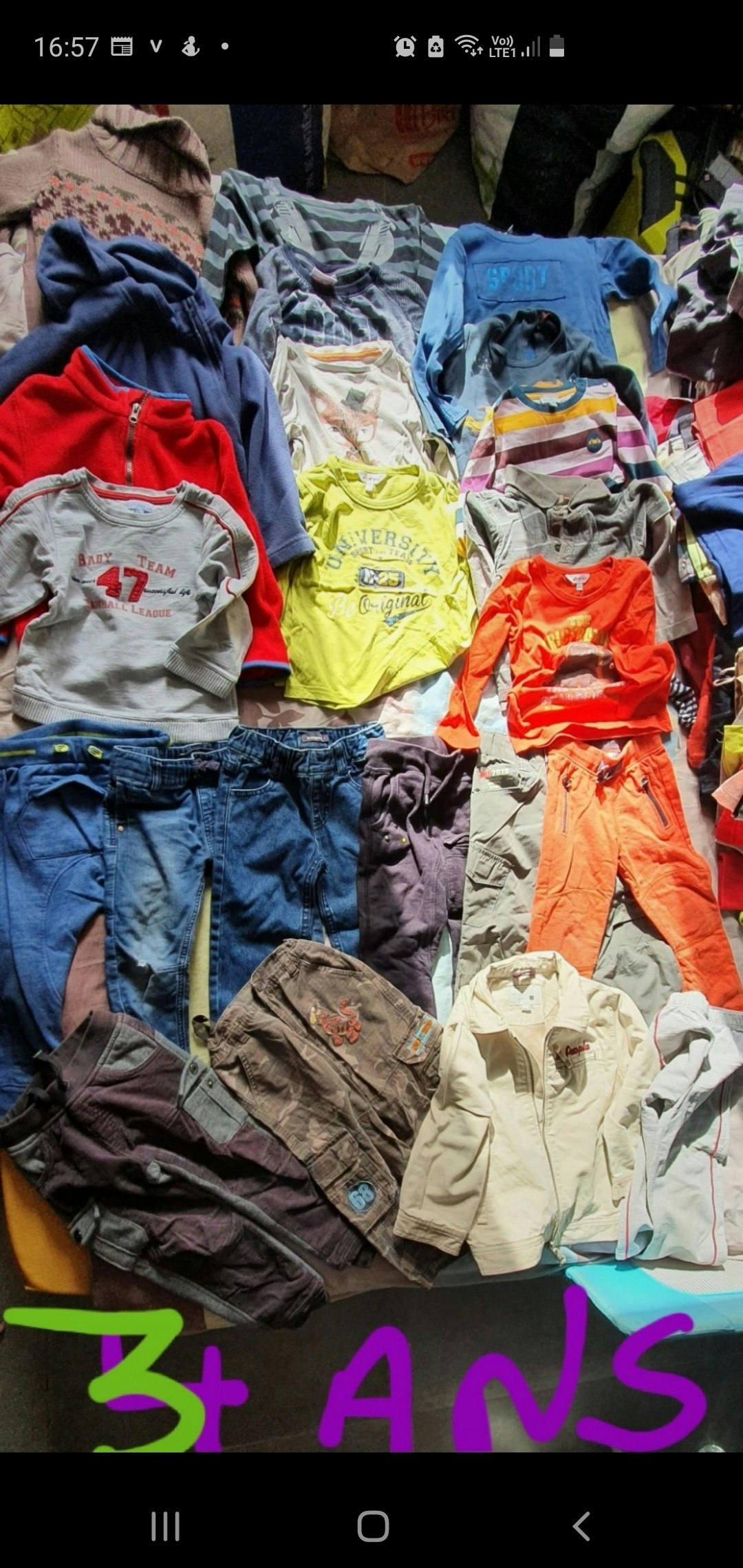 Lot de vêtements Hiver 3 ans