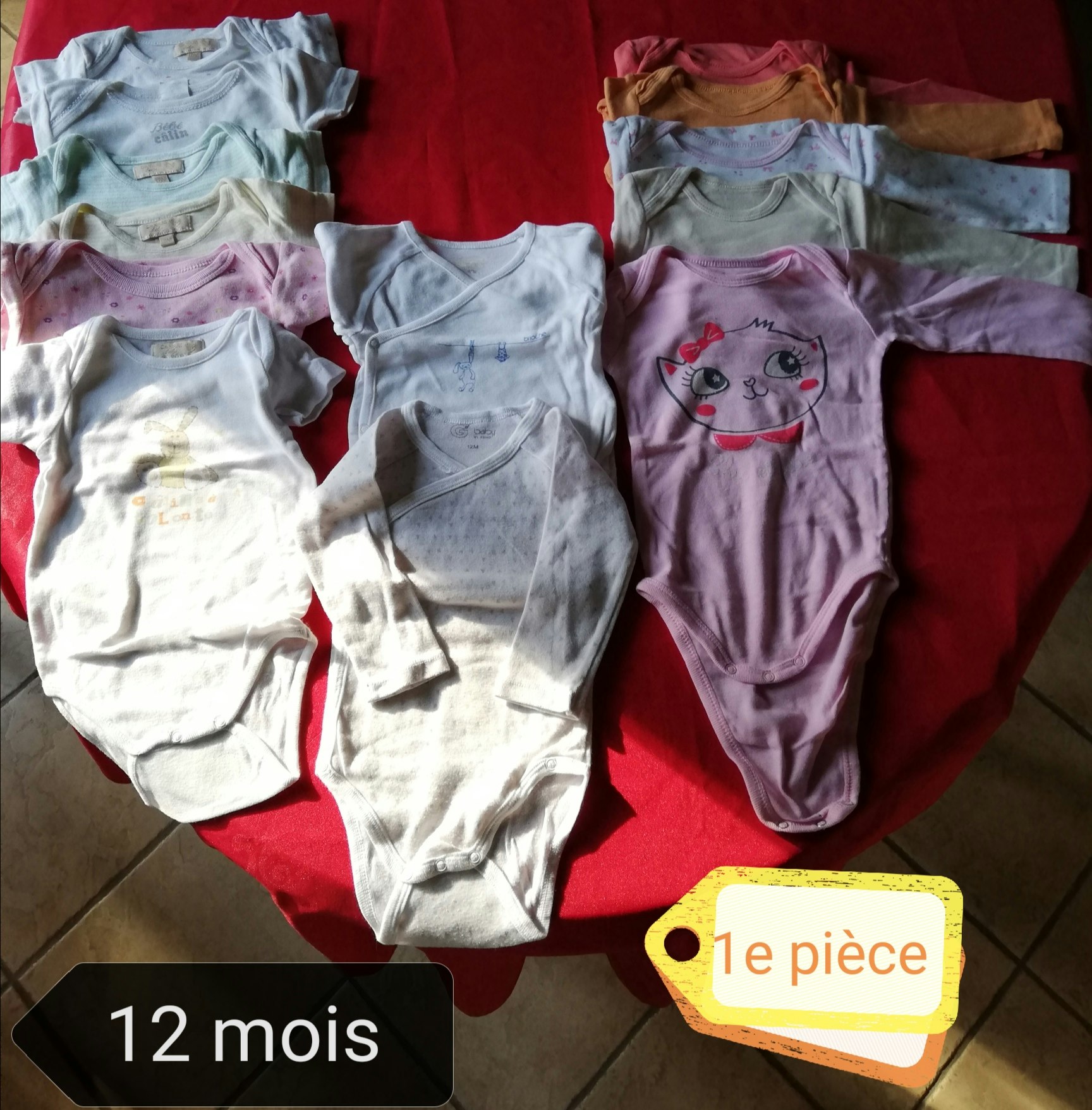 Vêtements filles 12 mois