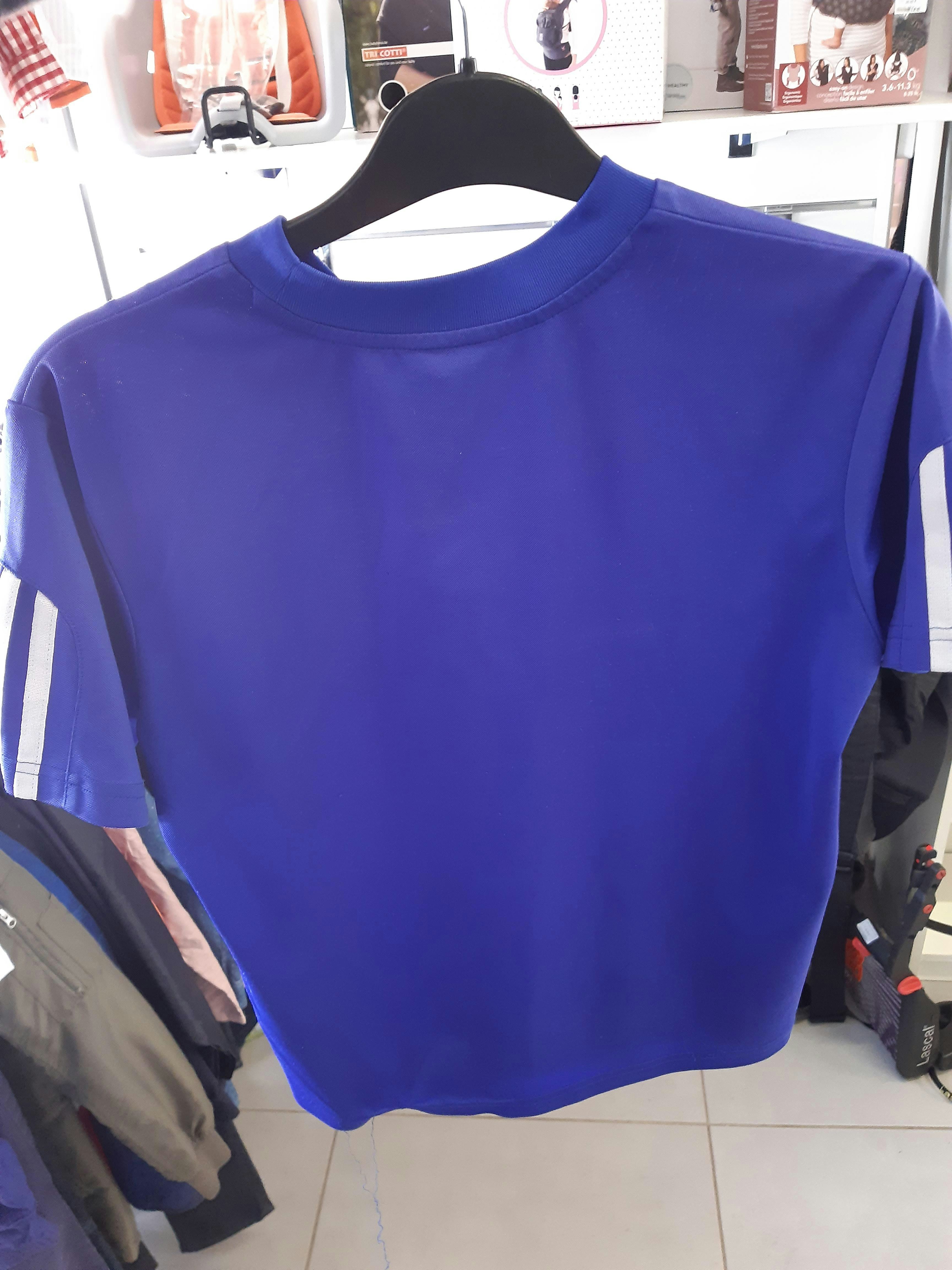 T-shirt addidas bleu classique 8ans - photo numéro 2