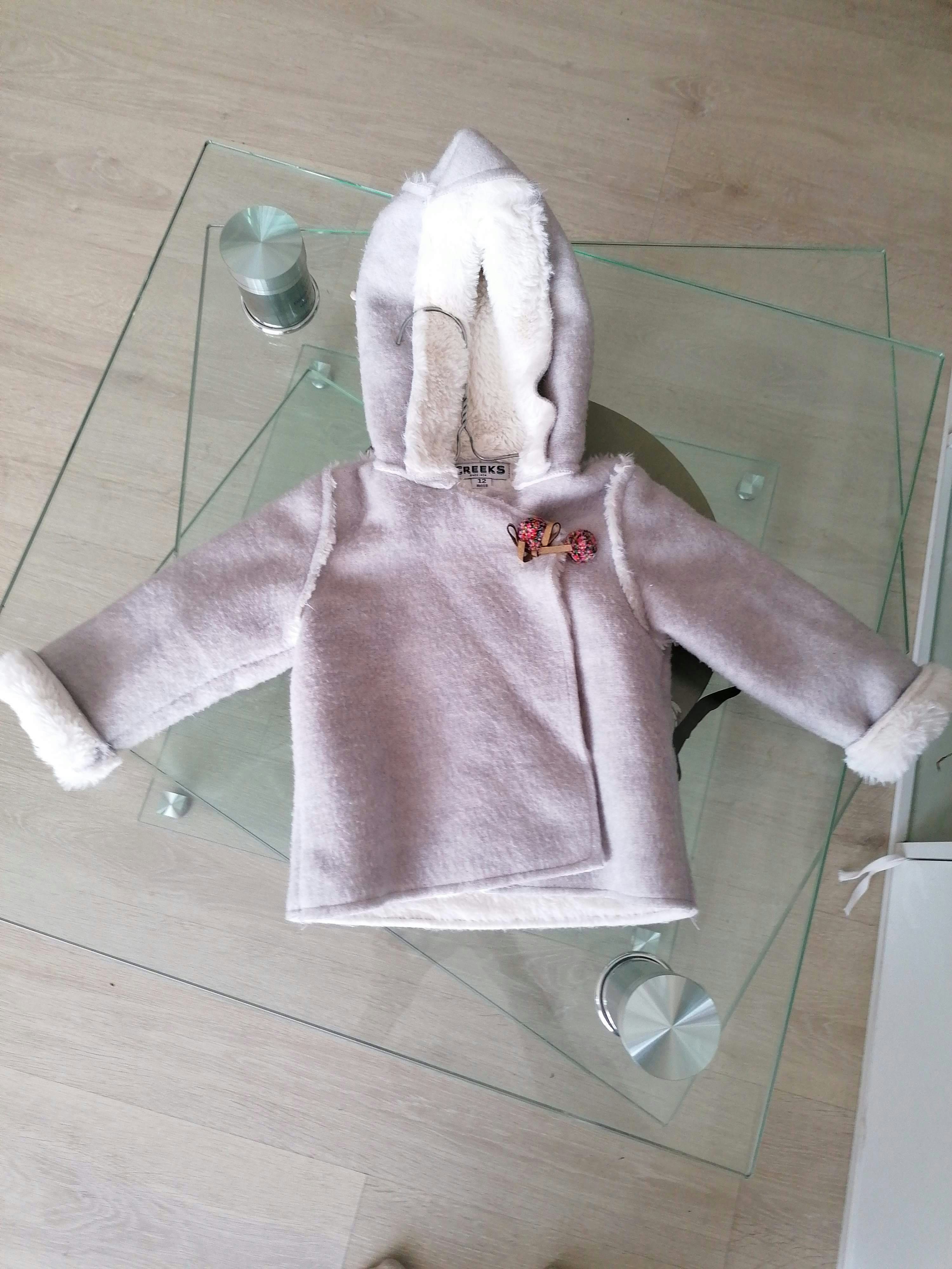 Veste fille grise molletonnée - photo numéro 2