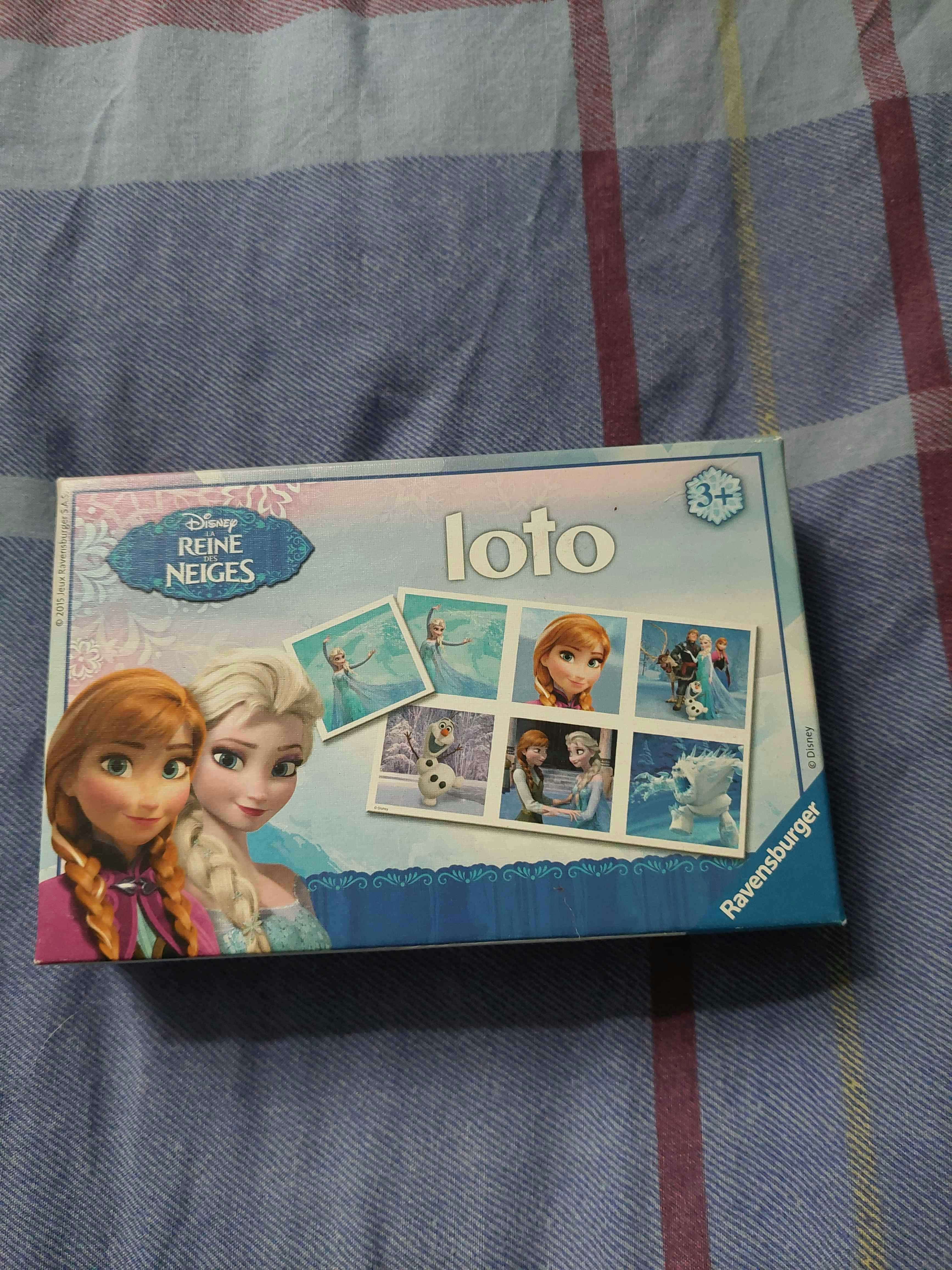 Jeu loto Reine des neiges