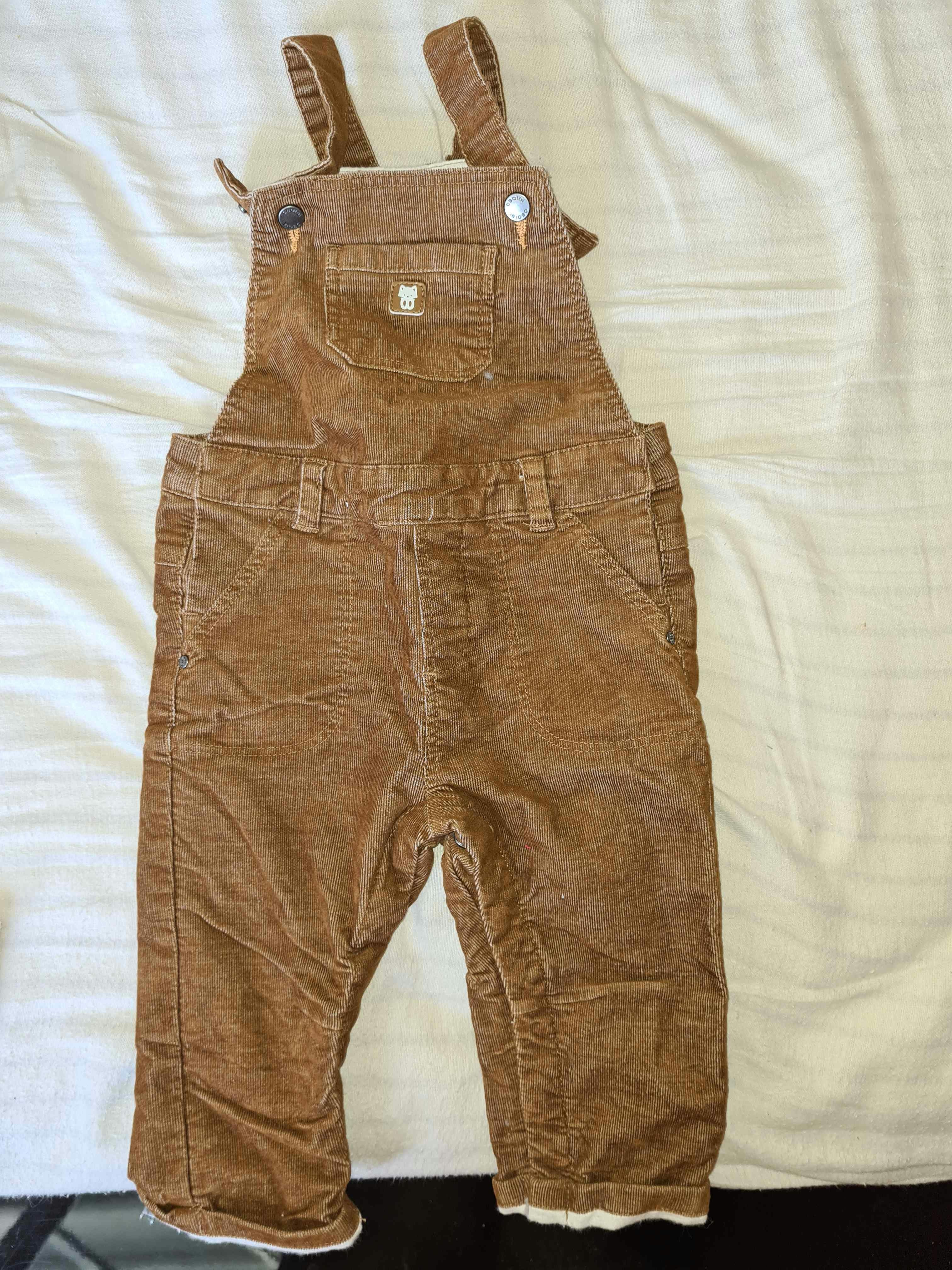 Salopette en velour