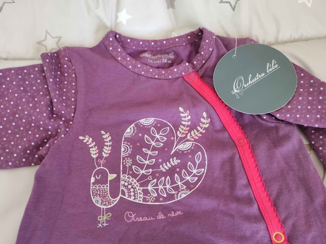 Pyjama Bebe Fille Orchestra Neuf Taille 12 Mois Beebs Achat Vente Bebe Enfant