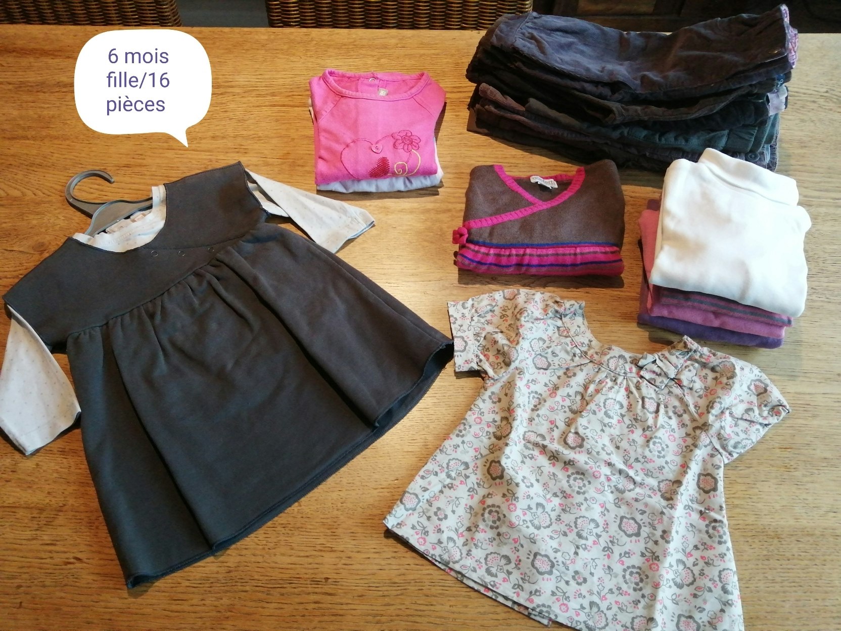 Lot 6 mois fille