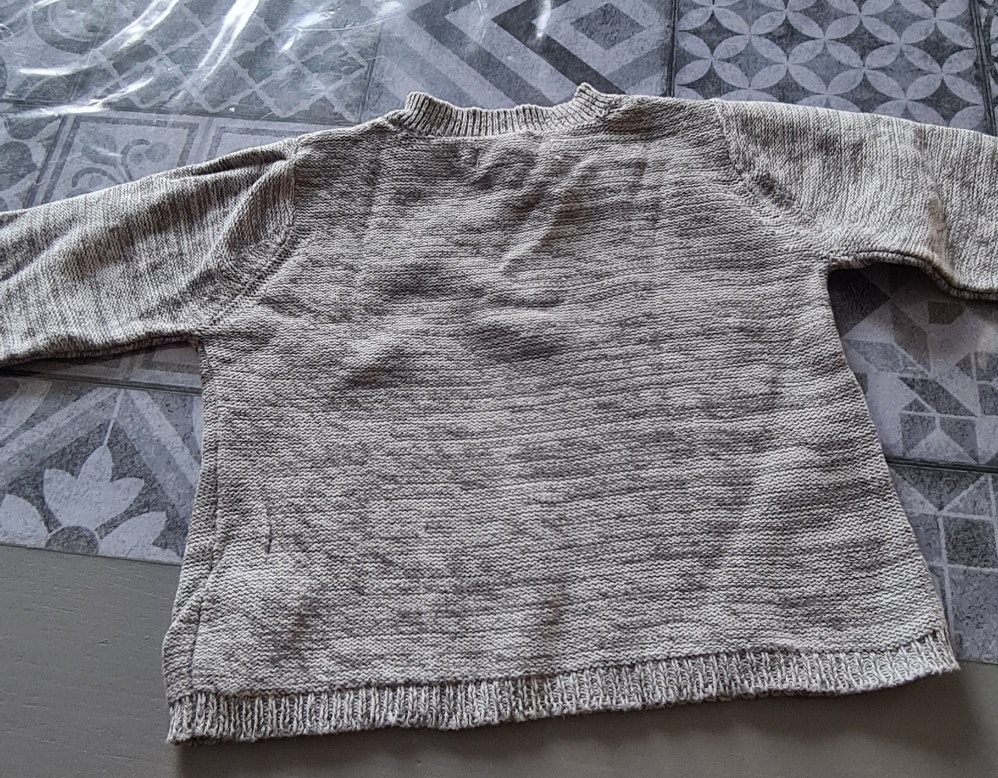 Pull gris chiné - photo numéro 3