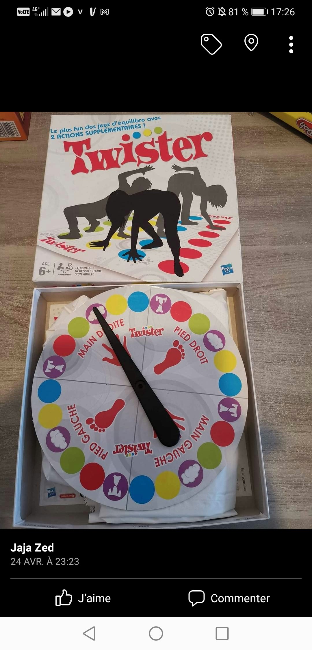 Jeux twister