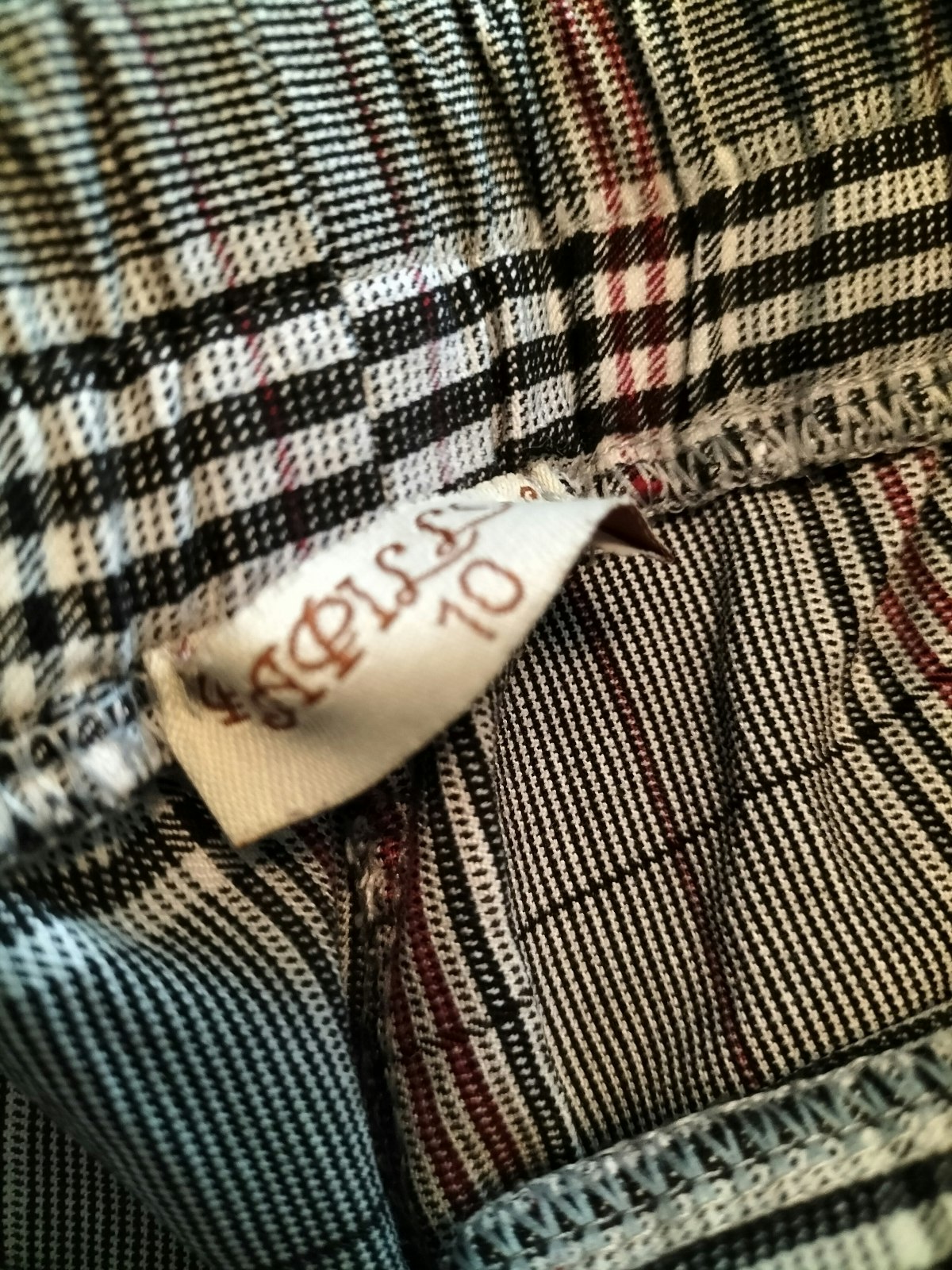 Pantalon à carreaux taille 10 ans - photo numéro 2