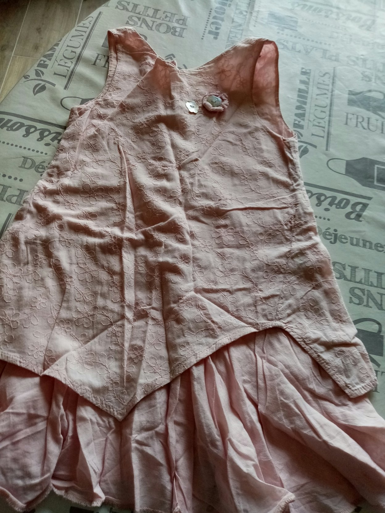 Robe très chic fille 3 ans Lila rose