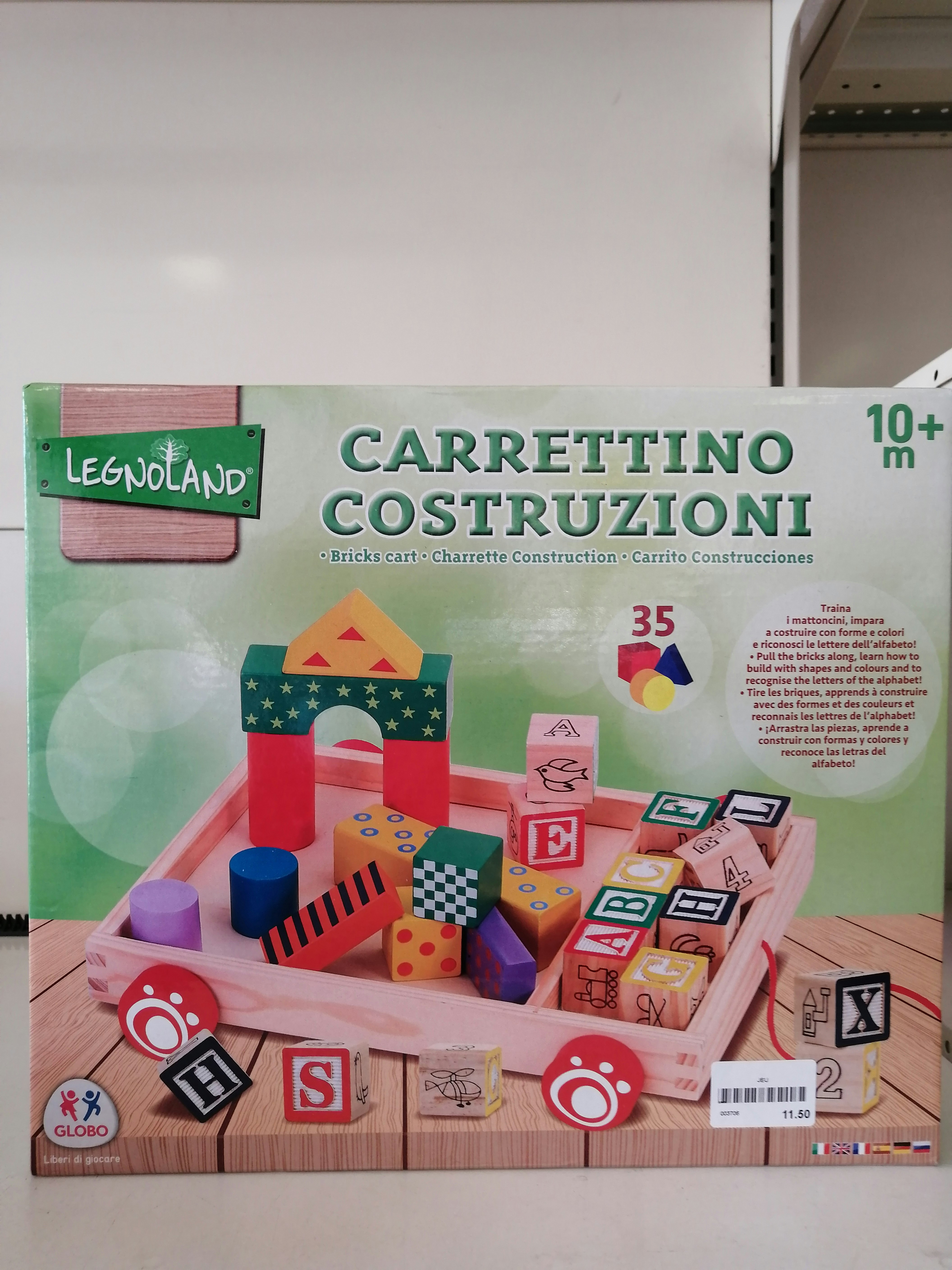 Jeu de construction en bois