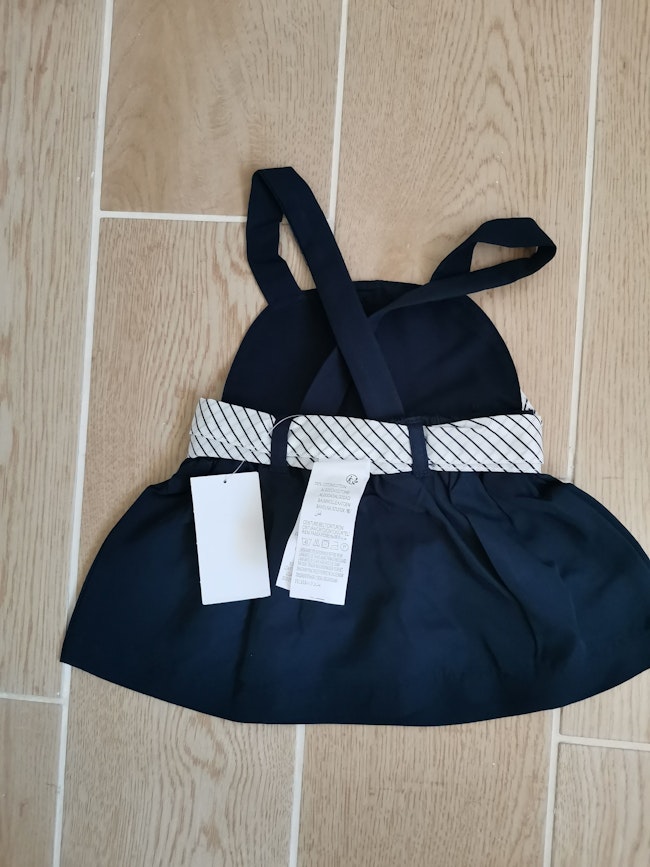 Robe Kiabi Bleu Marine 3mois Neuve Avec Etiquette Beebs Achat Vente Bebe Enfant