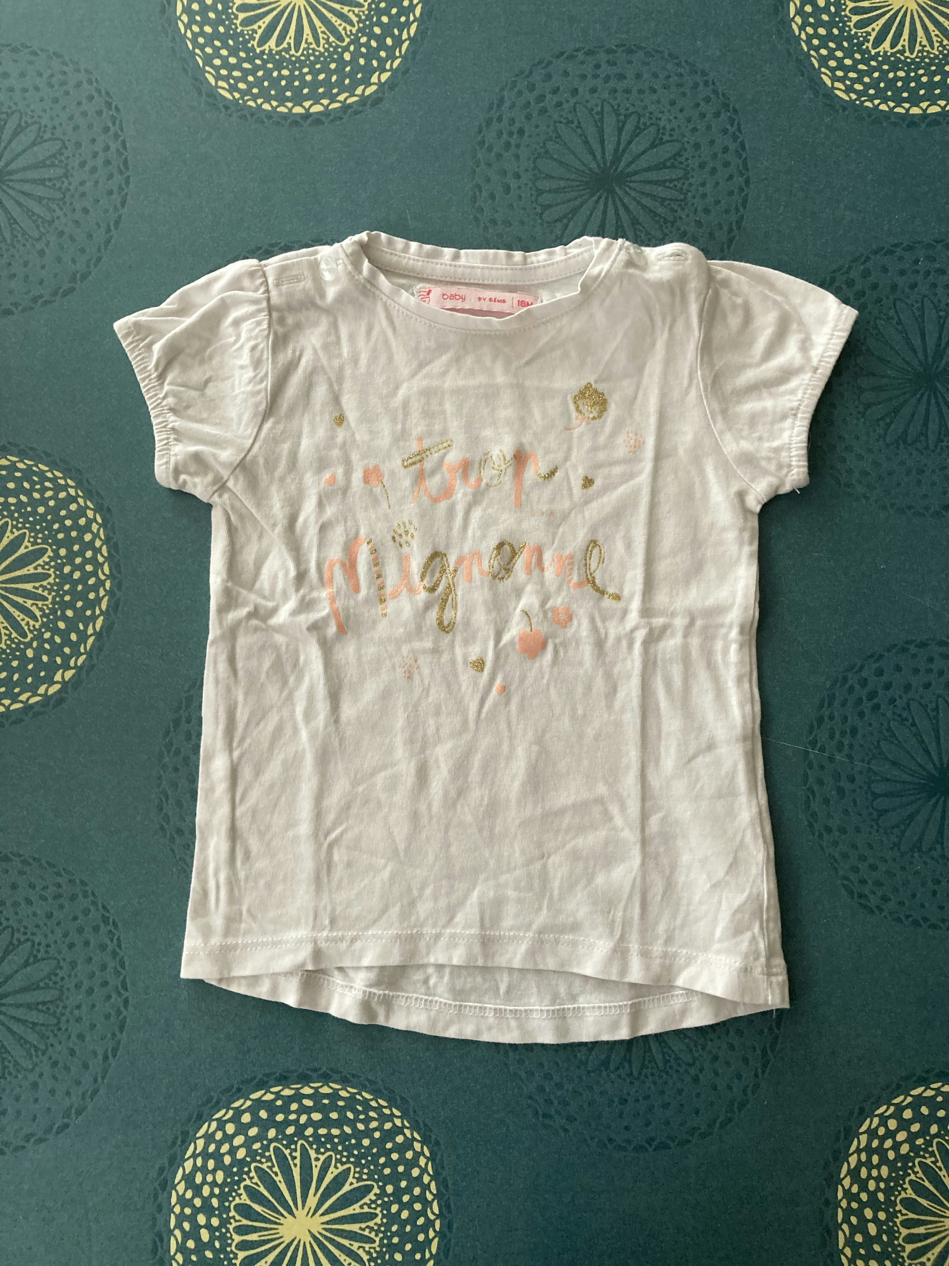 Tee-shirts «  Trop mignonne «