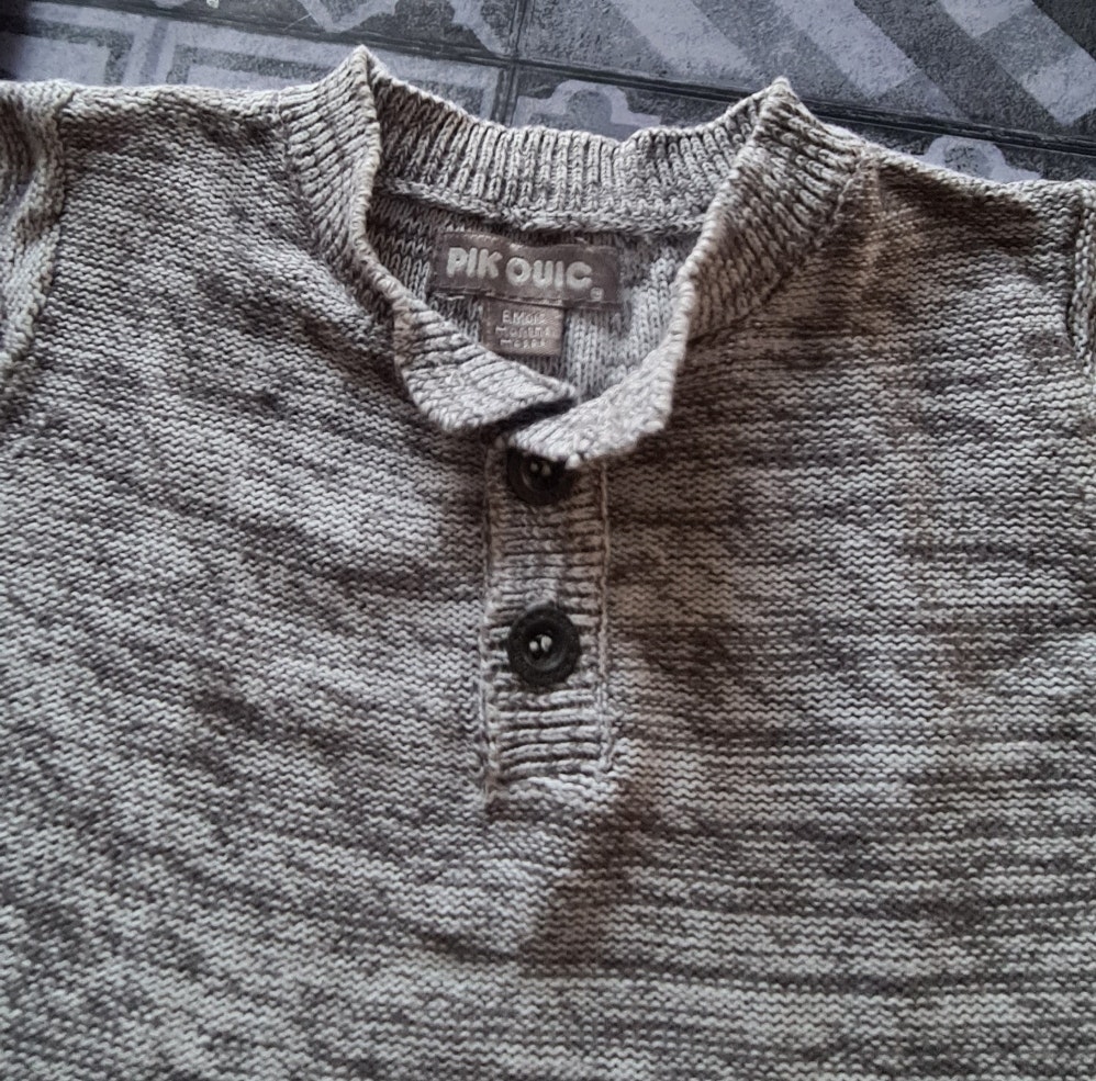 Pull gris chiné - photo numéro 2