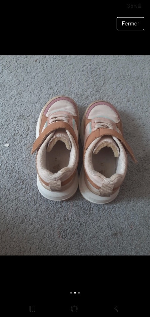 Très jolies baskets Zara kids taille 23 - photo numéro 3