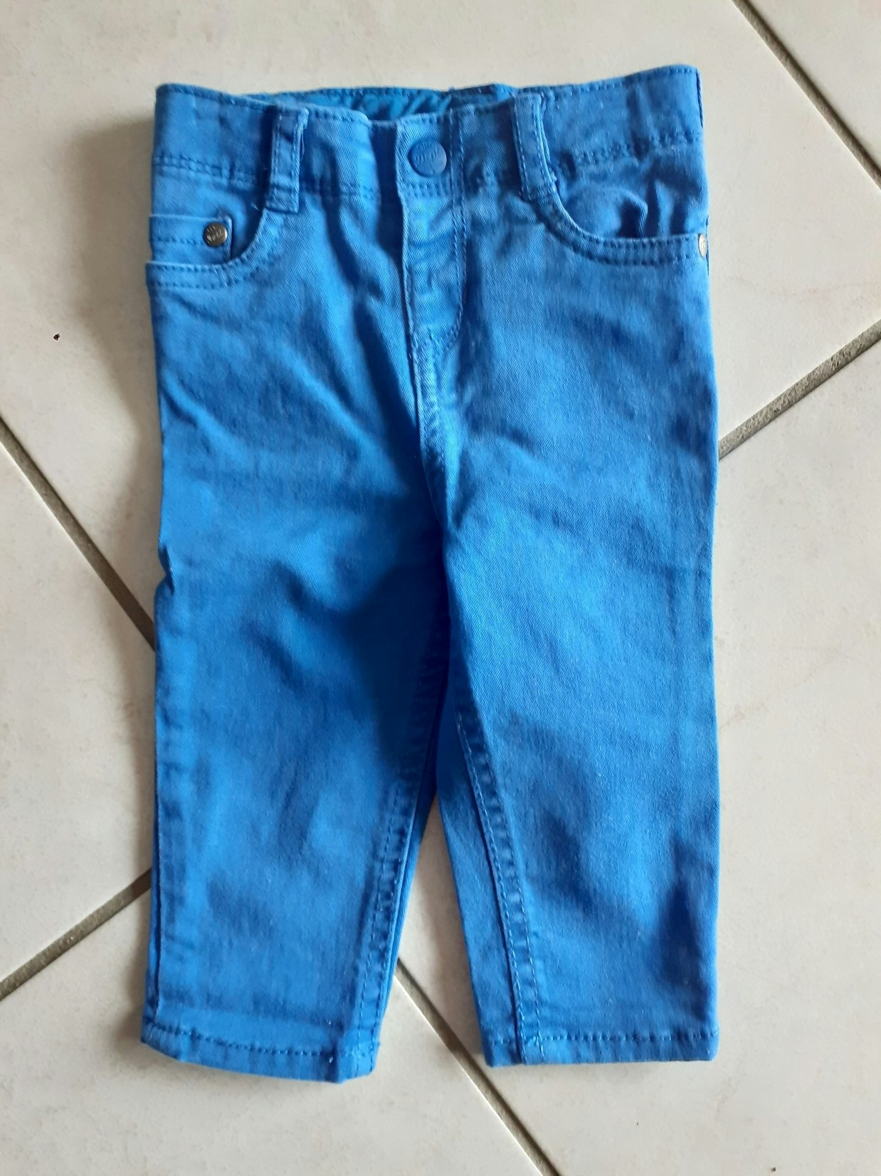 Pantalon bleu bébé garçon 6 mois
