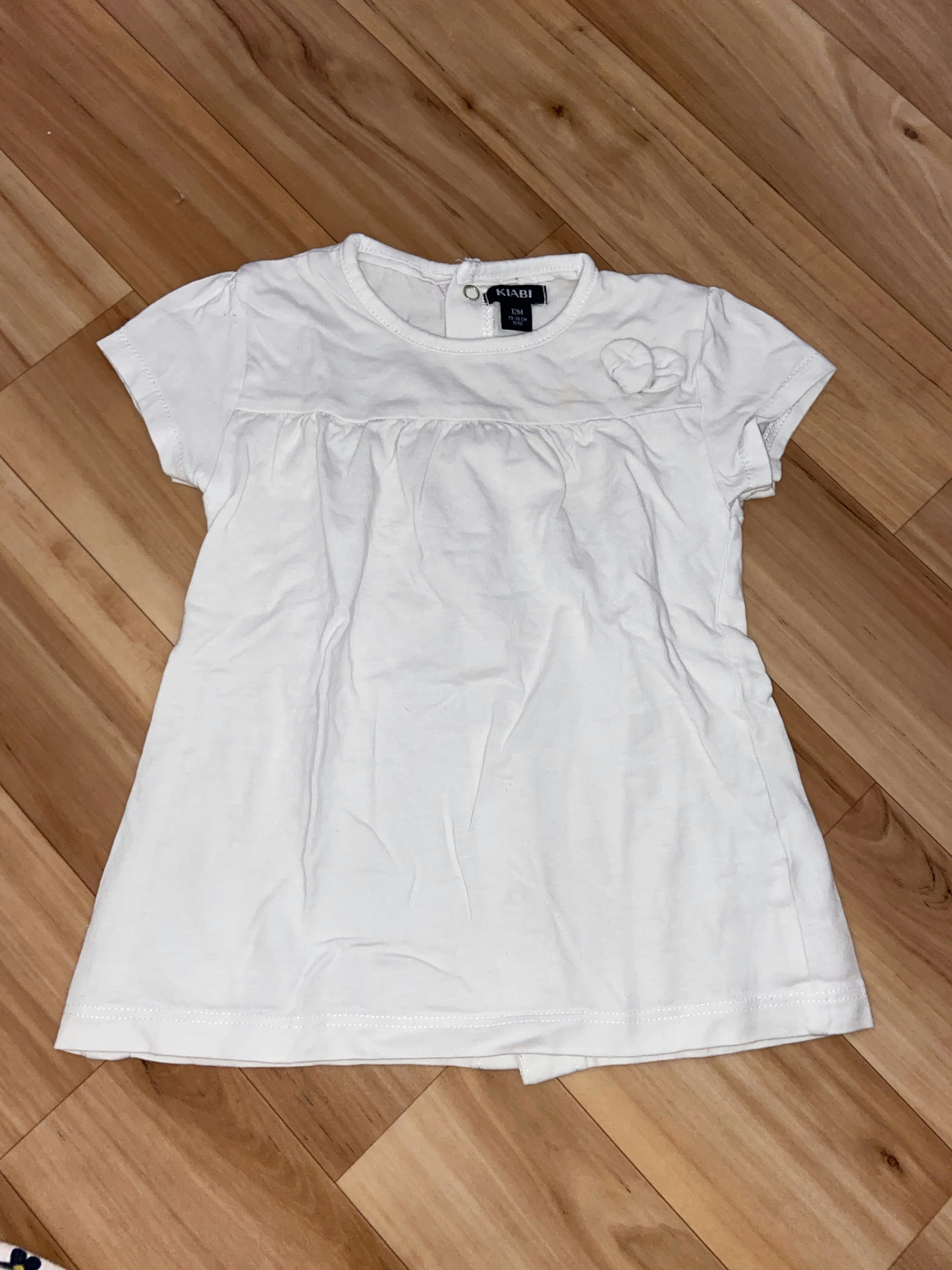T shirt blanc bb fille