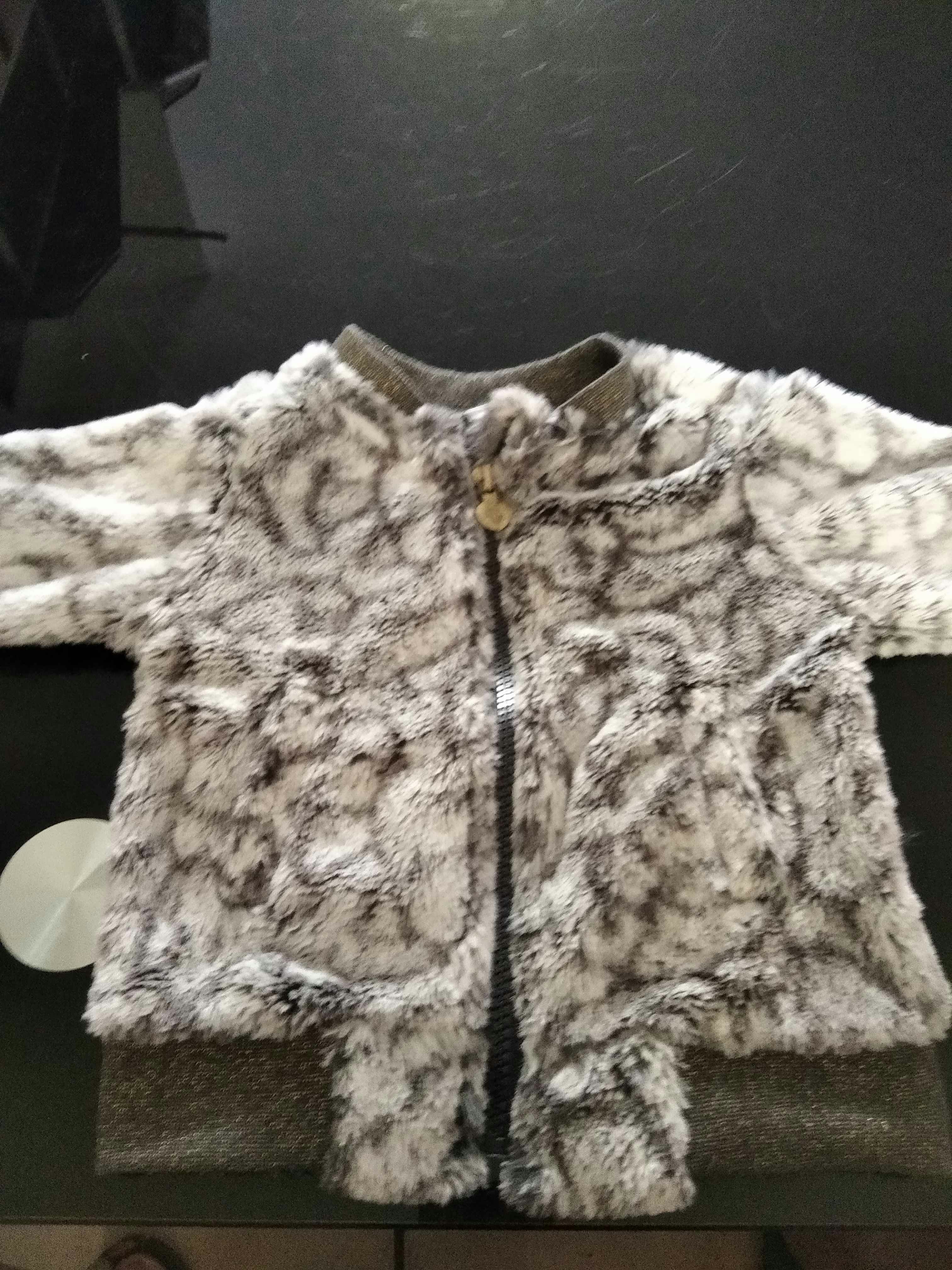 Veste touché peluche
