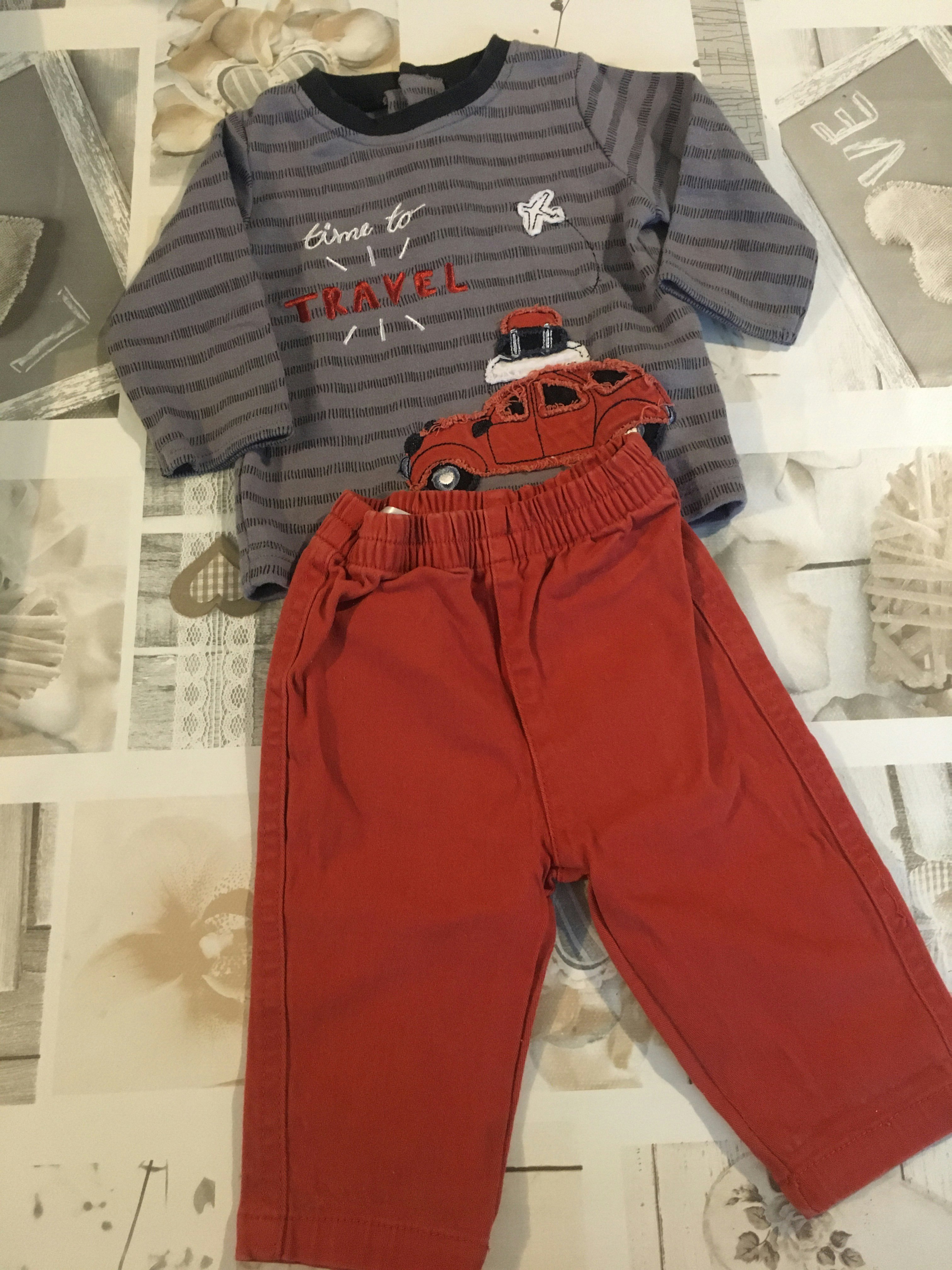 Ensemble tee-shirts manches longues et pantalon