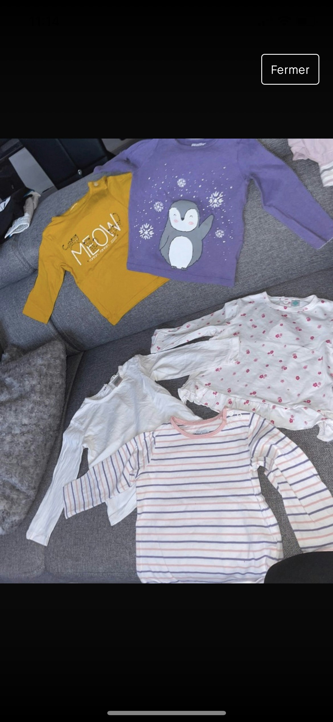 T-shirt bébé fille