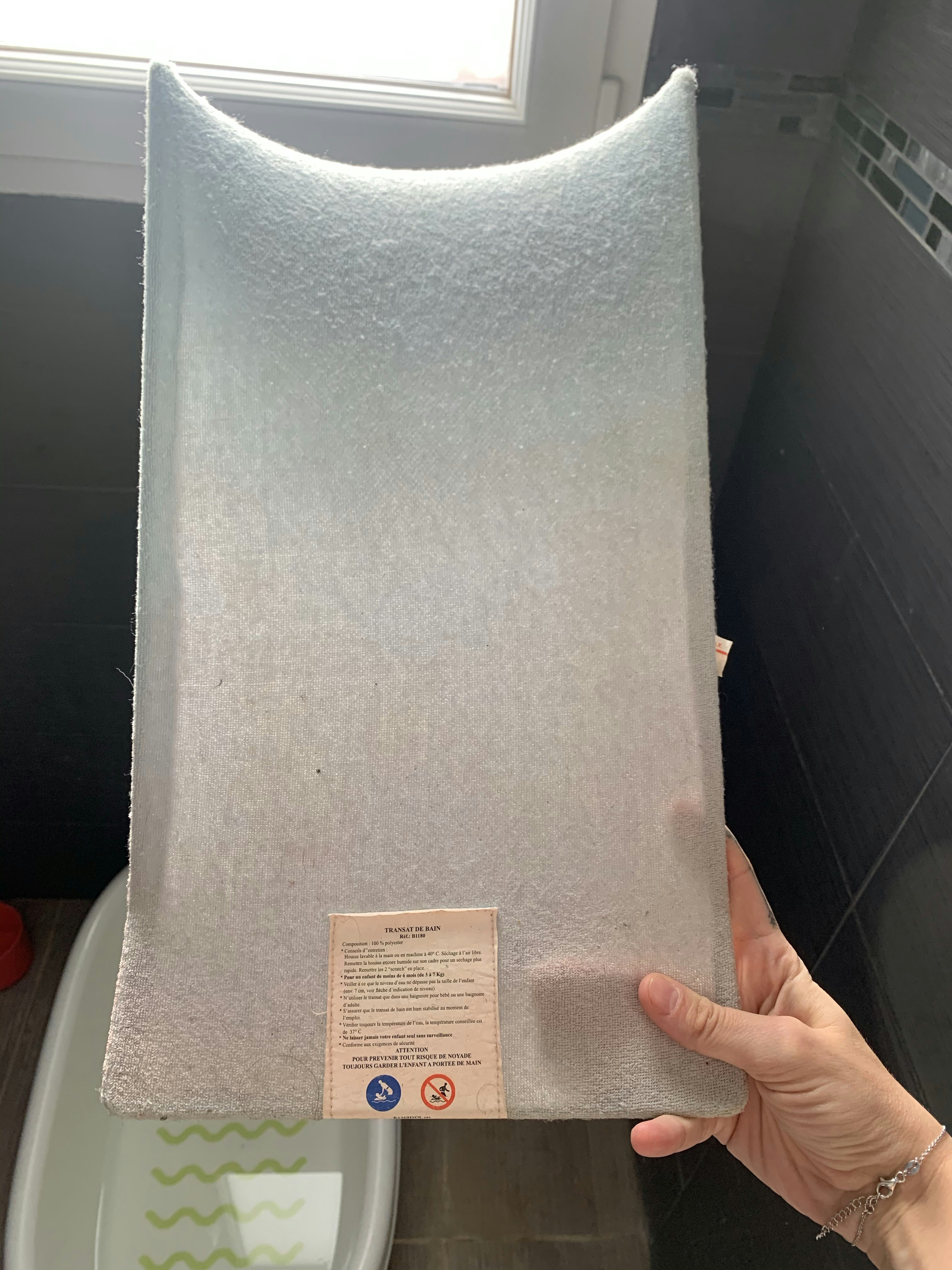 Transat de bain éponge