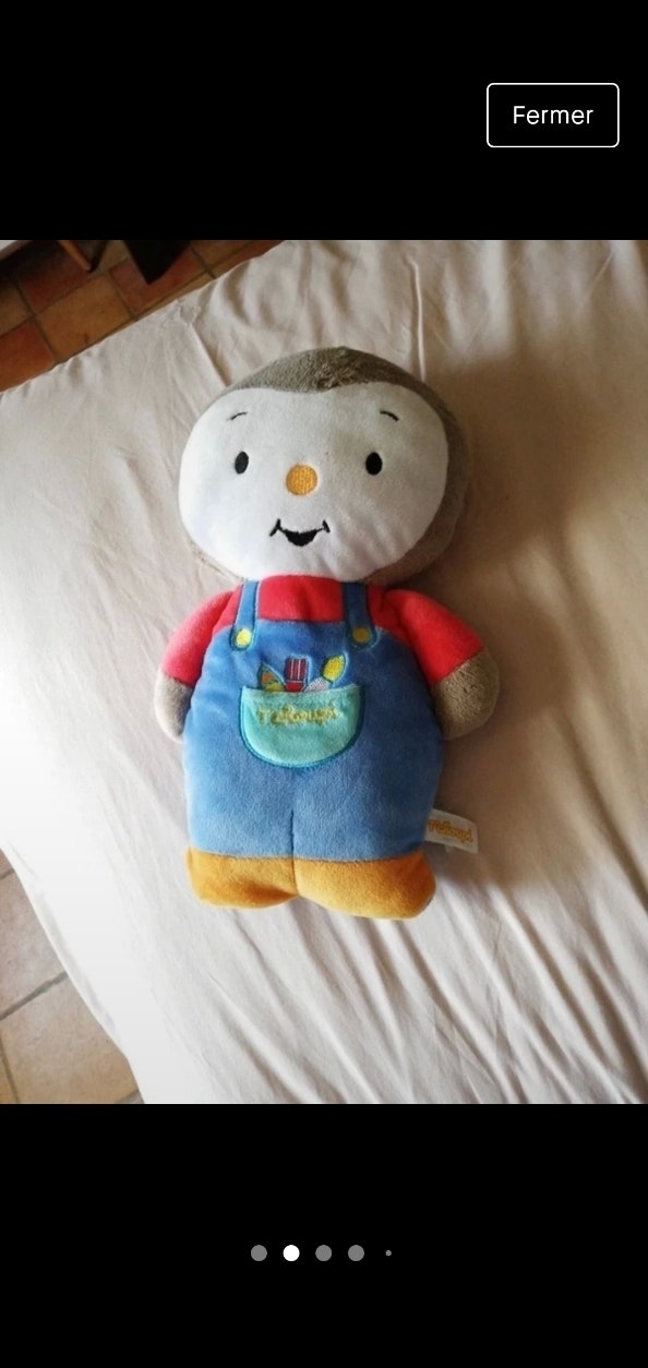 Peluche tchoupi 25 cm - photo numéro 2
