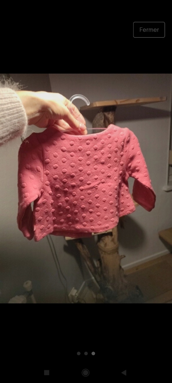 Gilet rose - photo numéro 3