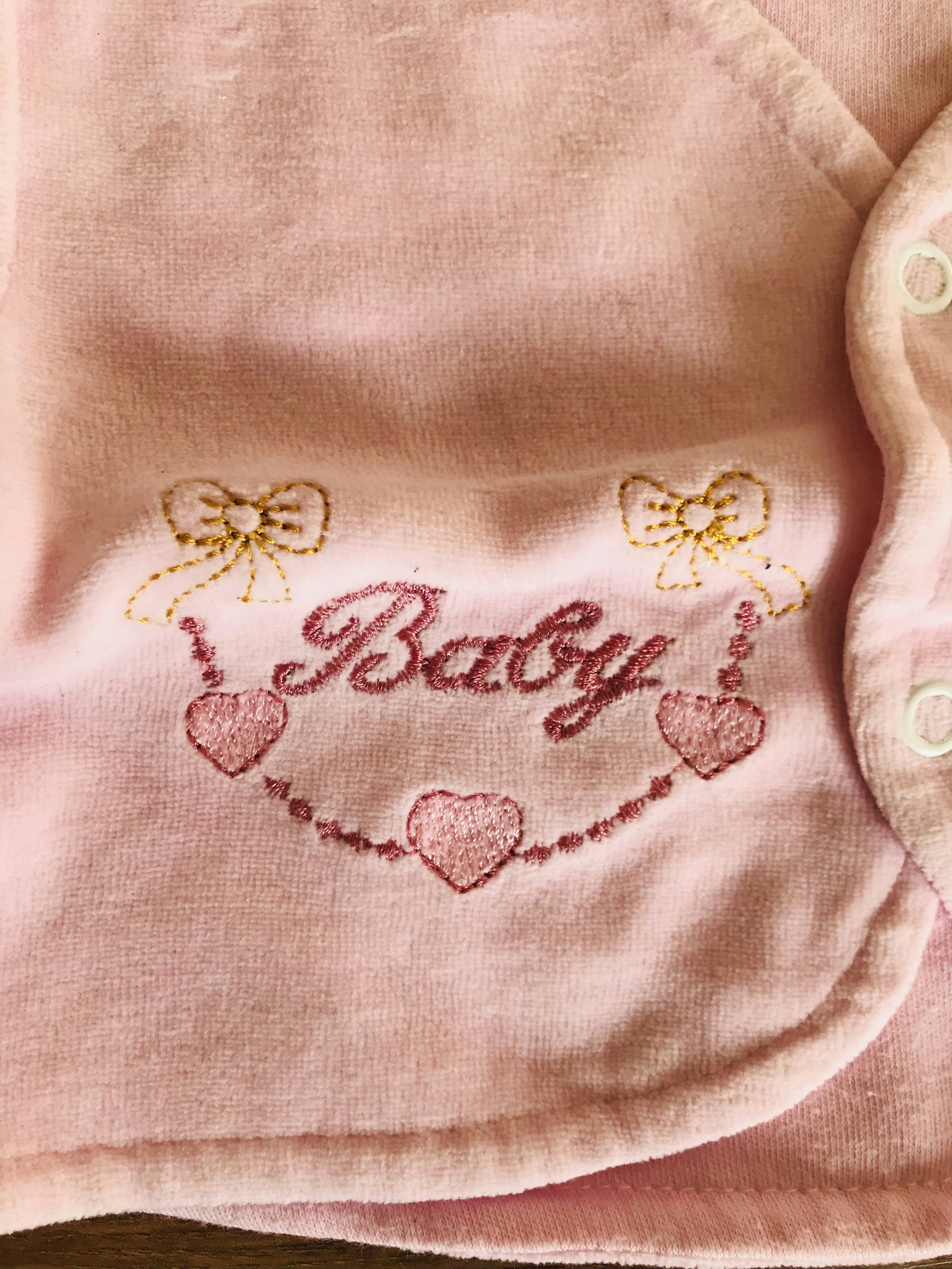 Veste d’intérieur bébé, boléro rose Taille 1 mois - photo numéro 4