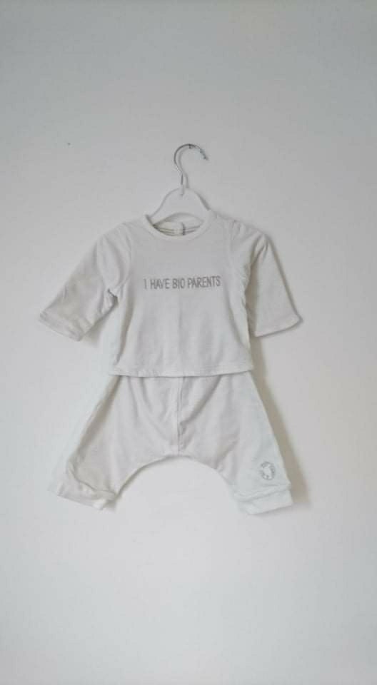 Ensemble 2 pièces beige 1 mois