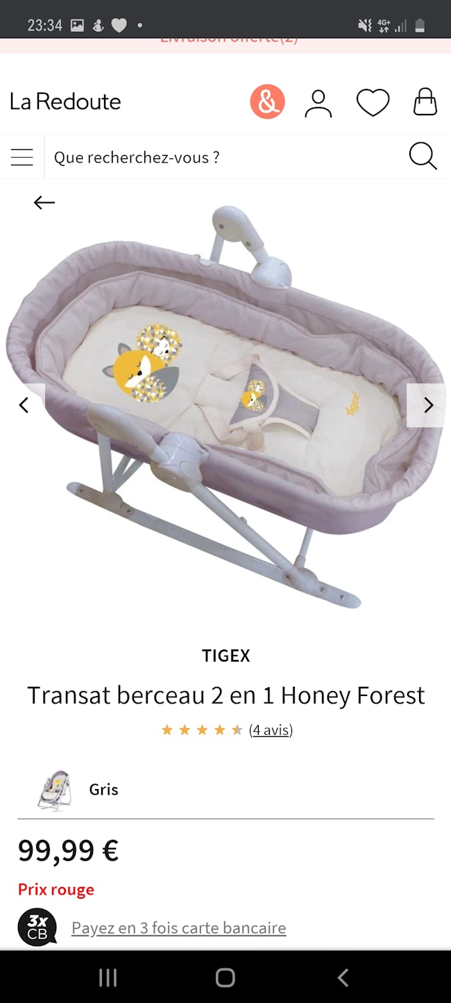 Berceau Transat 2 En 1 Beebs Achat Vente Bebe Enfant