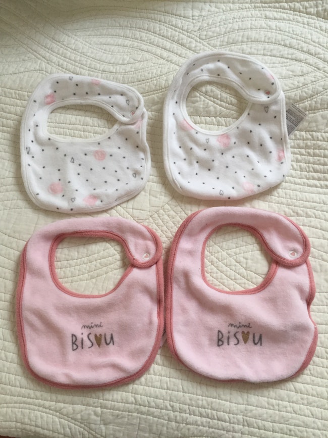 Lot 4 Bavoirs Bebe Fille Gemo Beebs Achat Vente Bebe