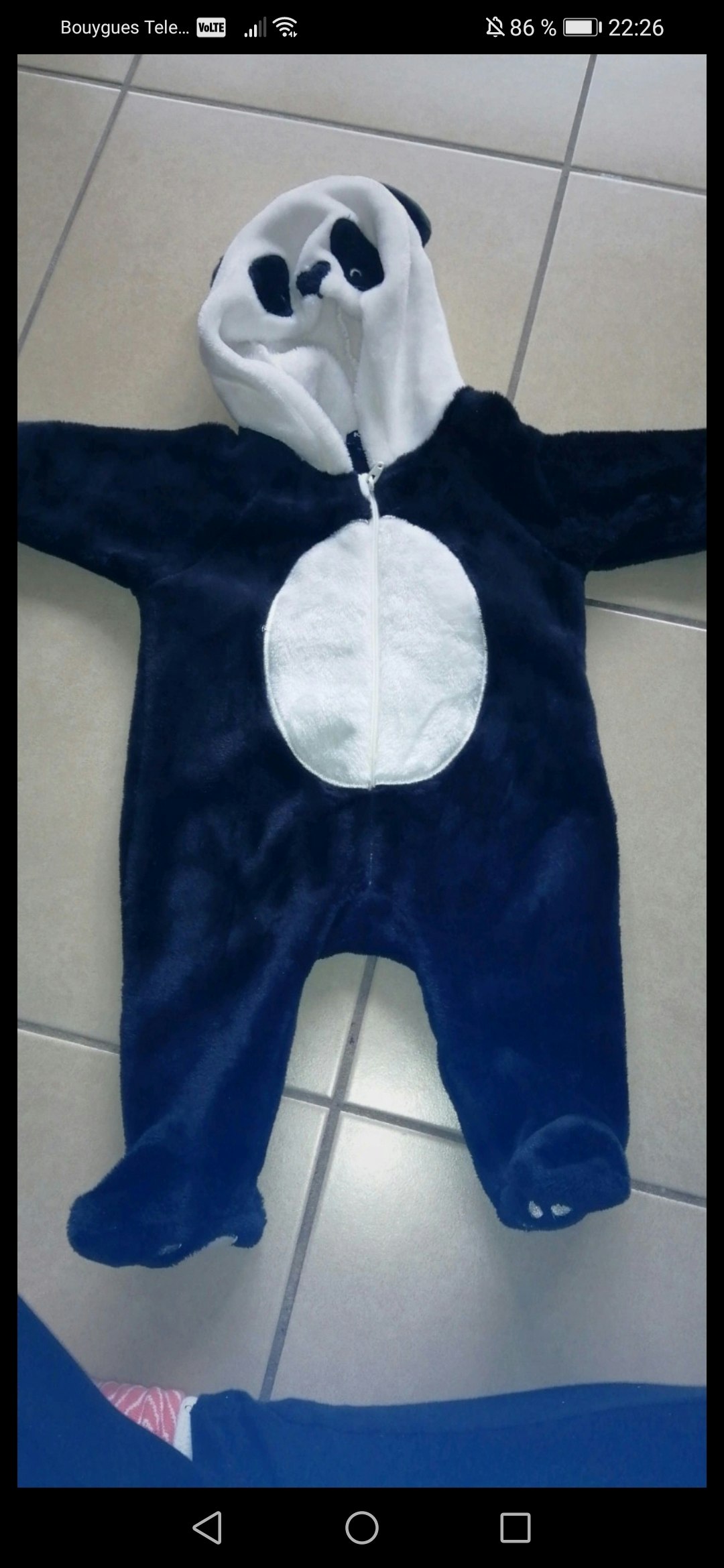 Combinaison panda 3mois
