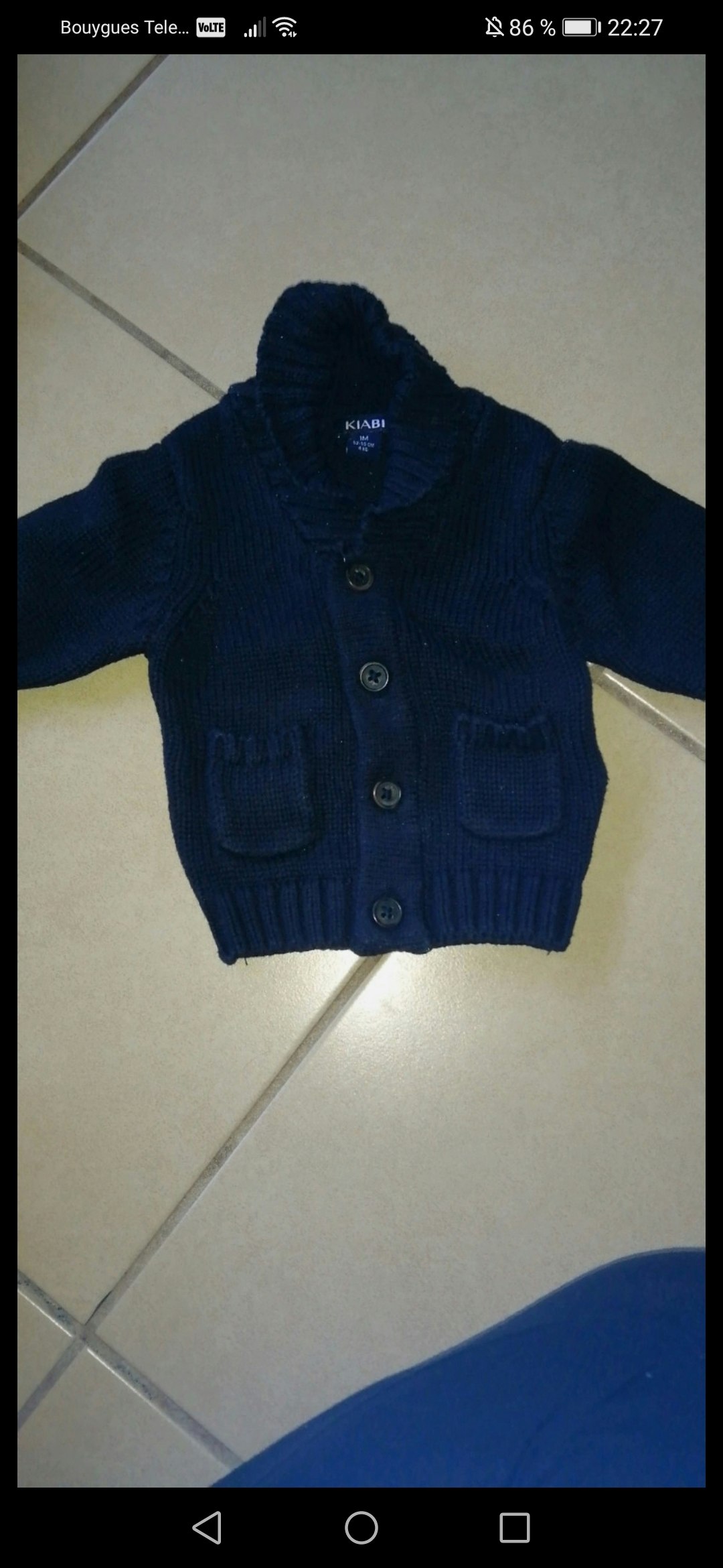 Gilet 1 mois