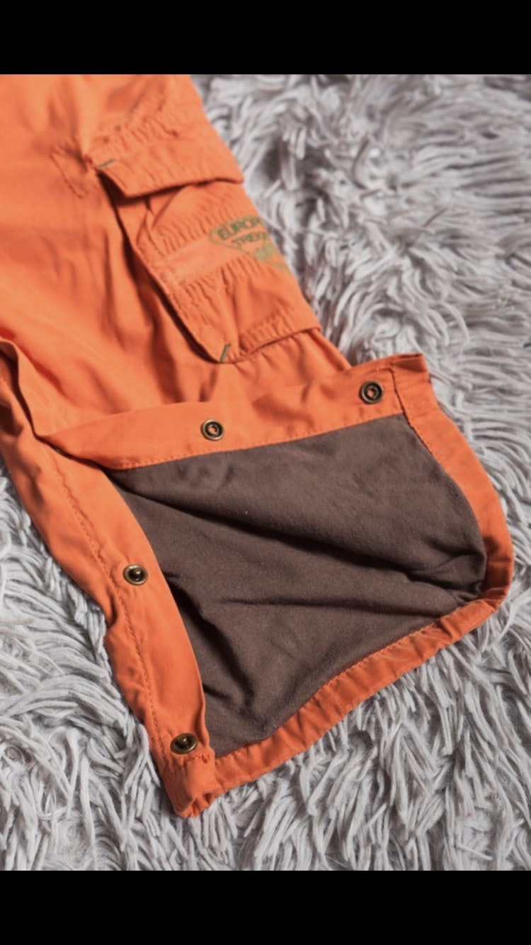 Salopette orange et marron united colors of benetton - photo numéro 3