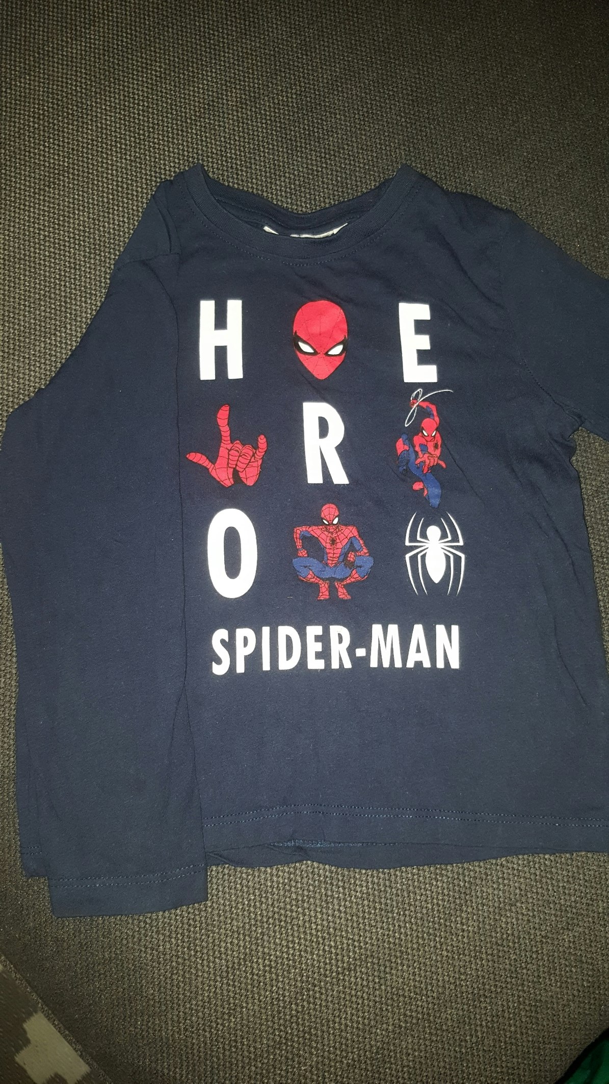 Manche longue spiderman