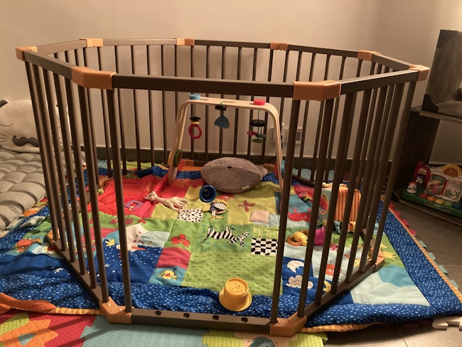 Parc Octogonal Combelle Taupe Beebs Achat Vente Bebe Enfant