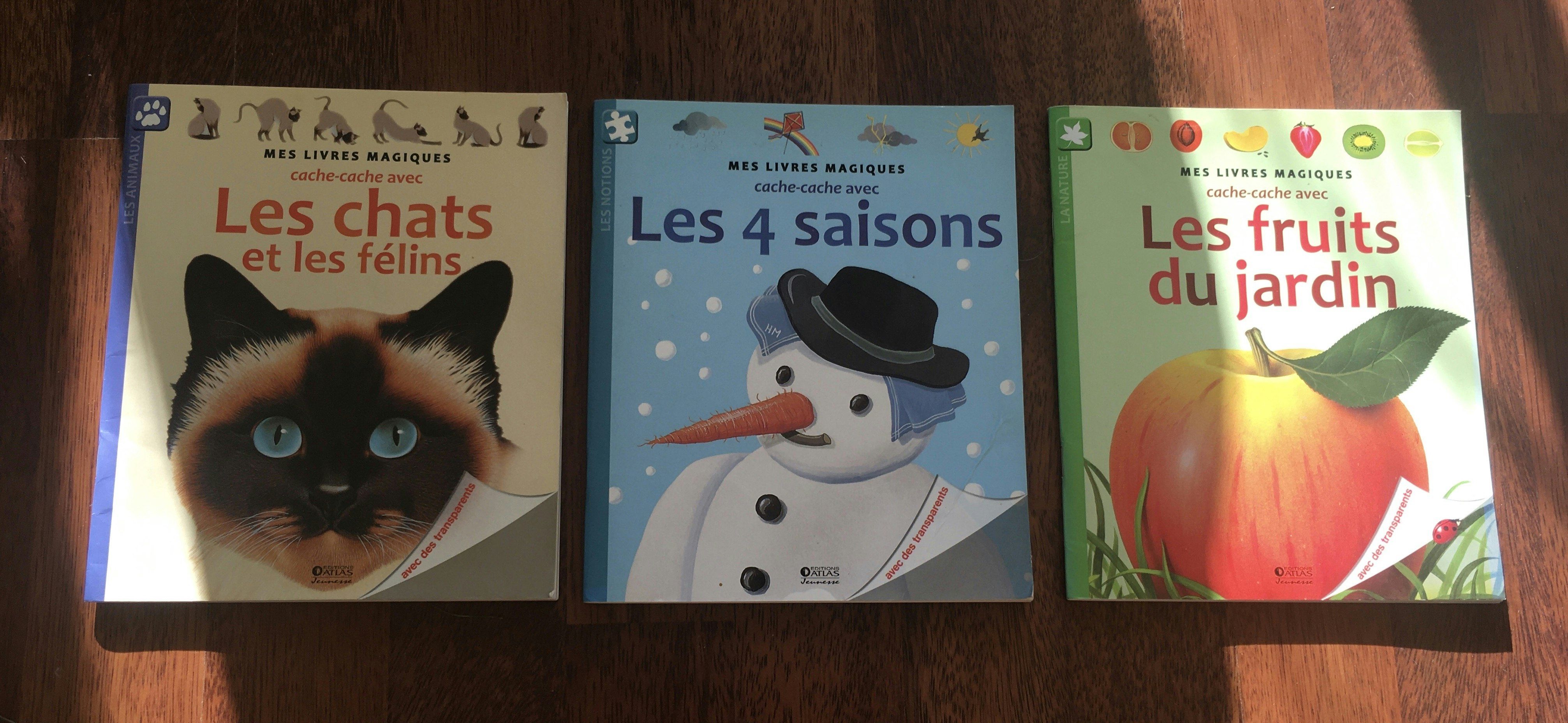 3 livres « mes livres magiques »