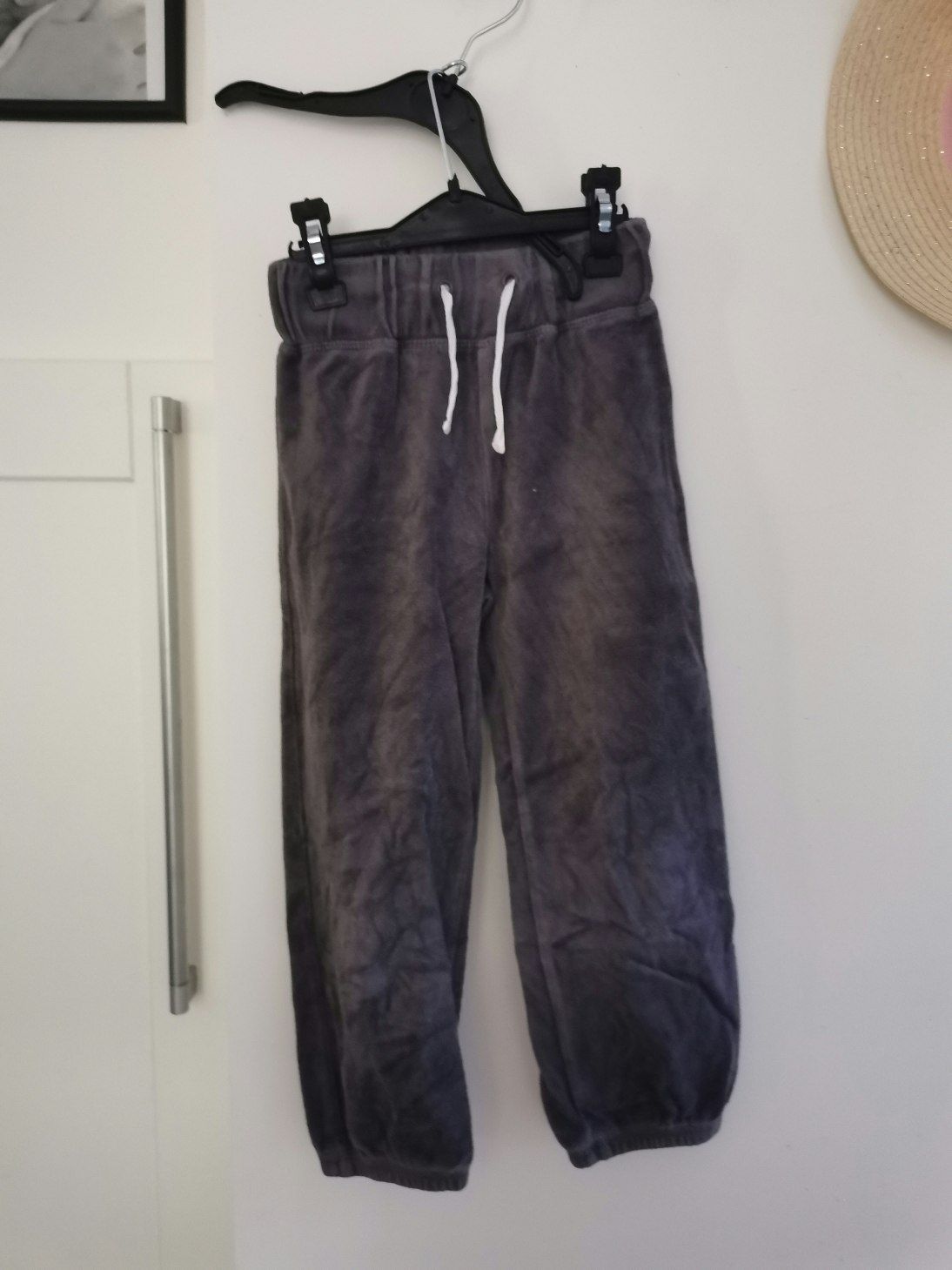 Jogging velour gris