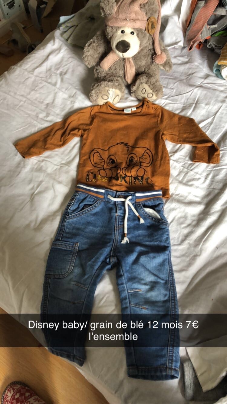 Ensemble grain de blé / Disney baby