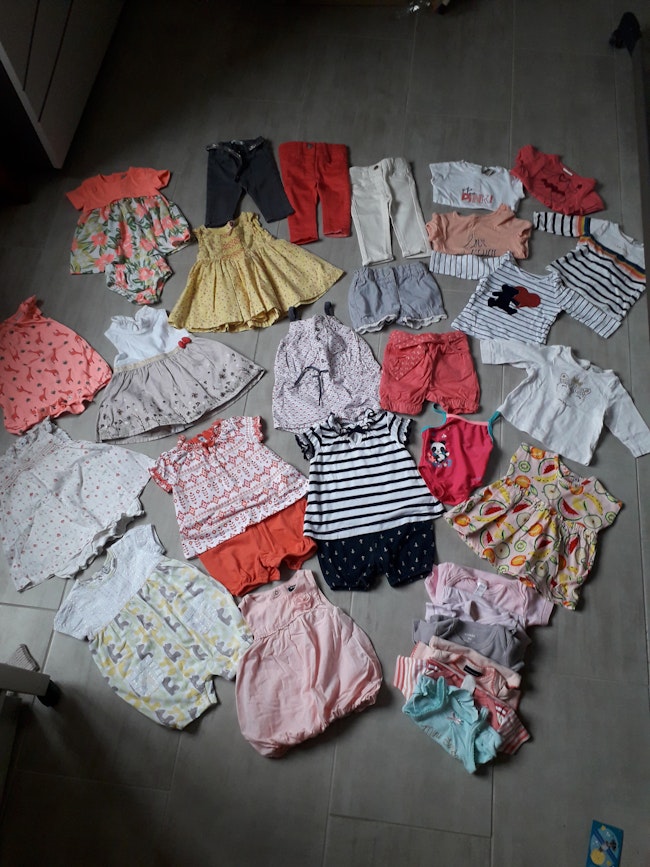 Gros Lot Ete Bebe Fille 3 Mois 33 Pieces Beebs Achat Vente Bebe Enfant