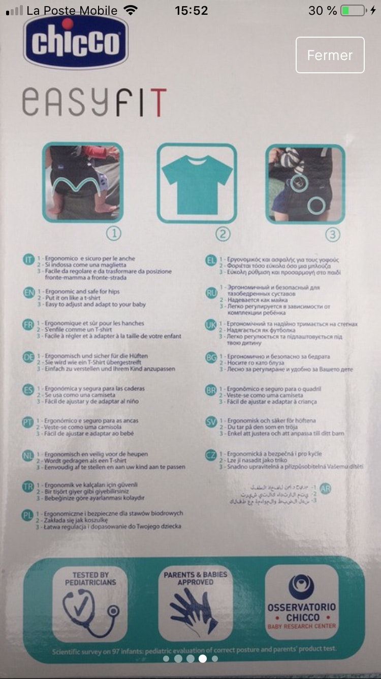 Porte bébé Chicco - photo numéro 5