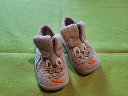 Chaussons lapin pointures 19