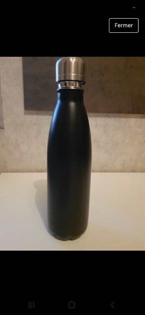 Magnifique gourde isotherme neuve en inox pour chaud et froid